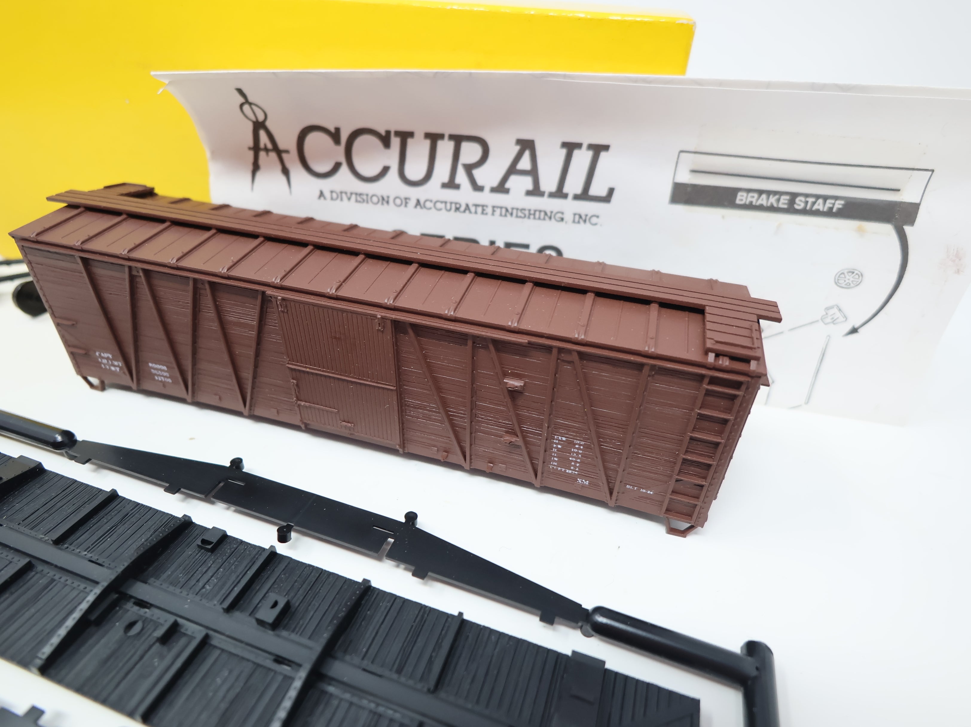 USED Accurail HO Scale Undecorated Wooden Box Car KIT