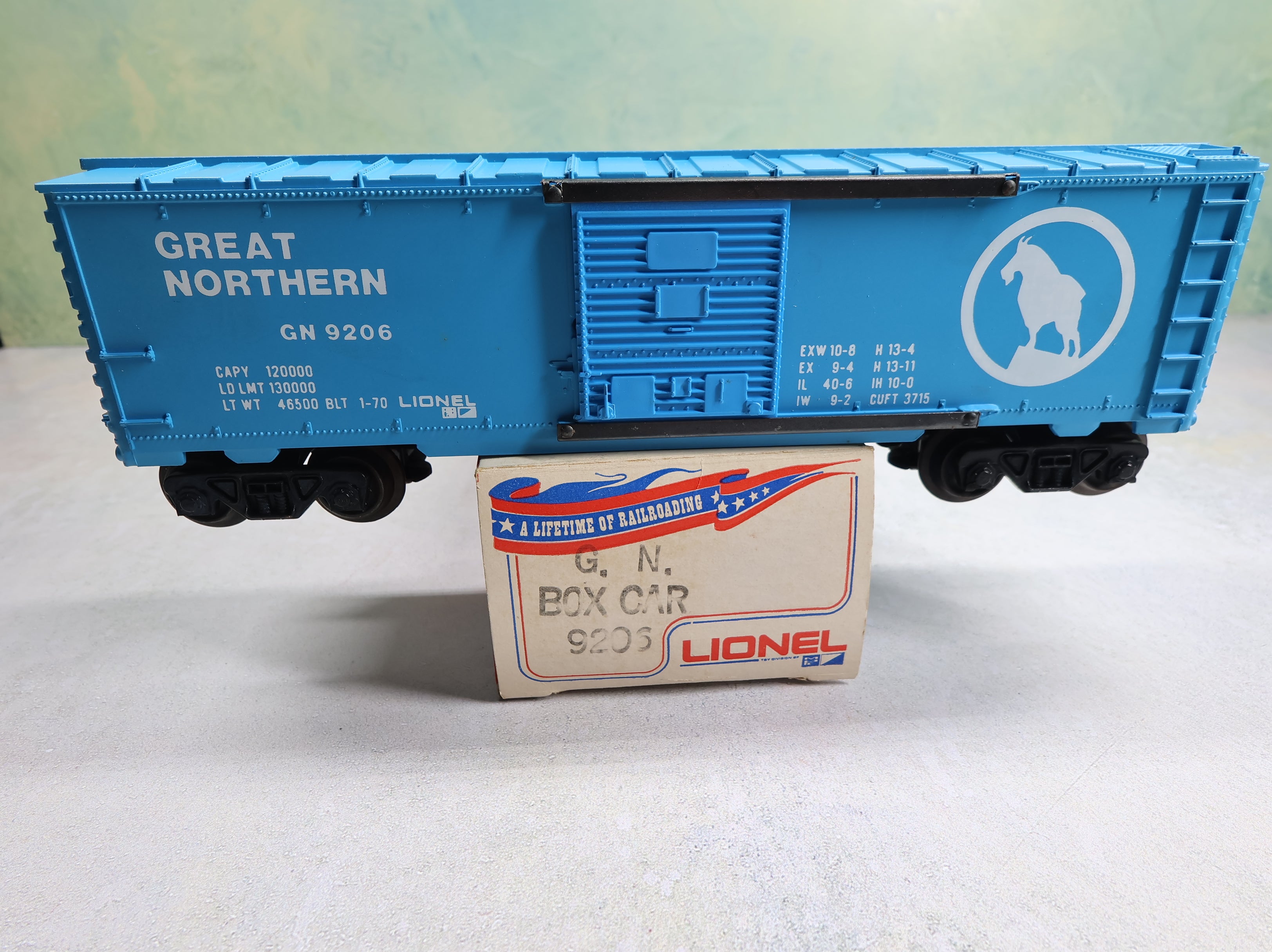 USED Lionel 9206 O Box Car Great Northern GN #9206