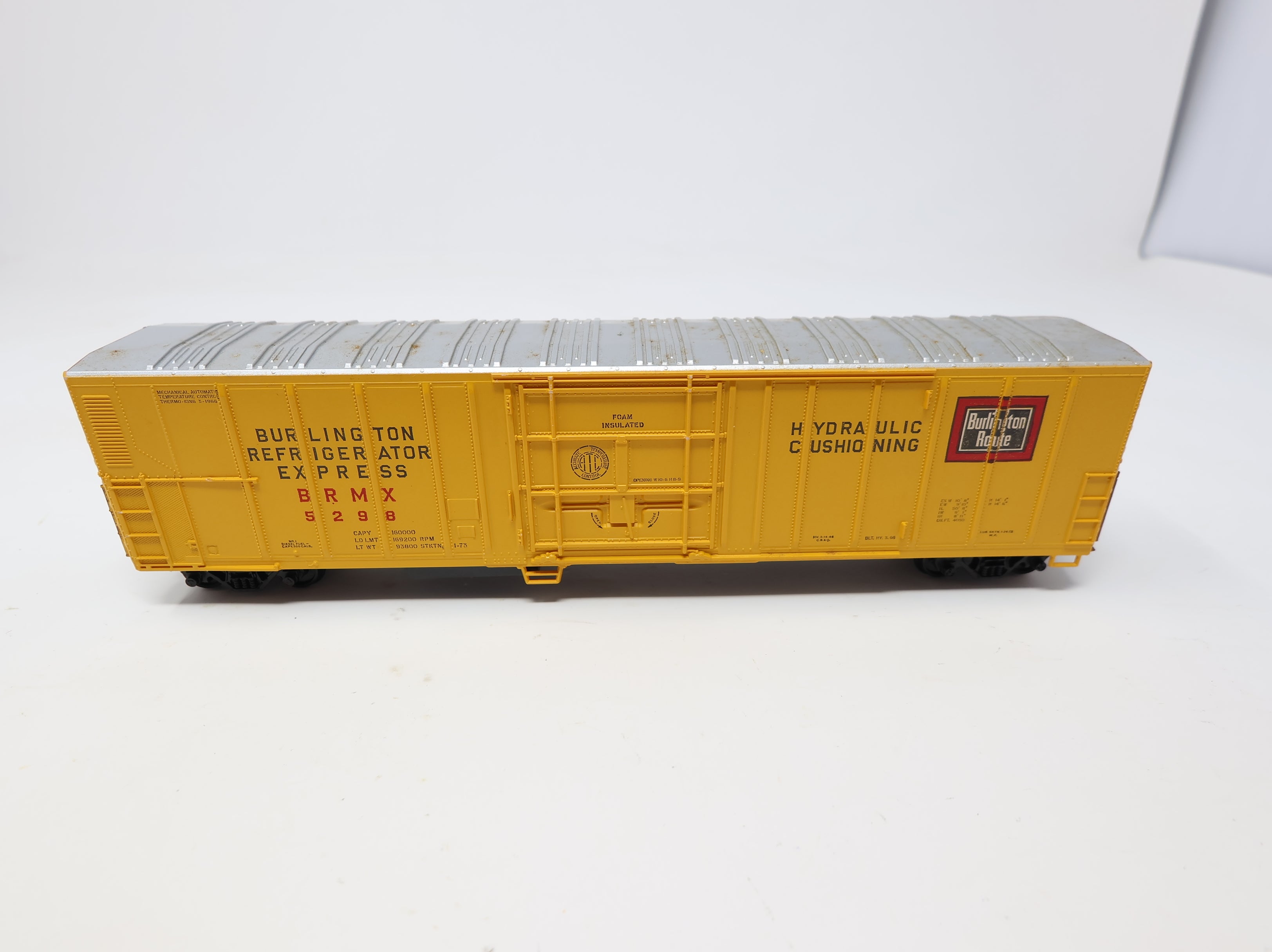 USED HO Scale 55' Box Car Burlington BRMX #5298