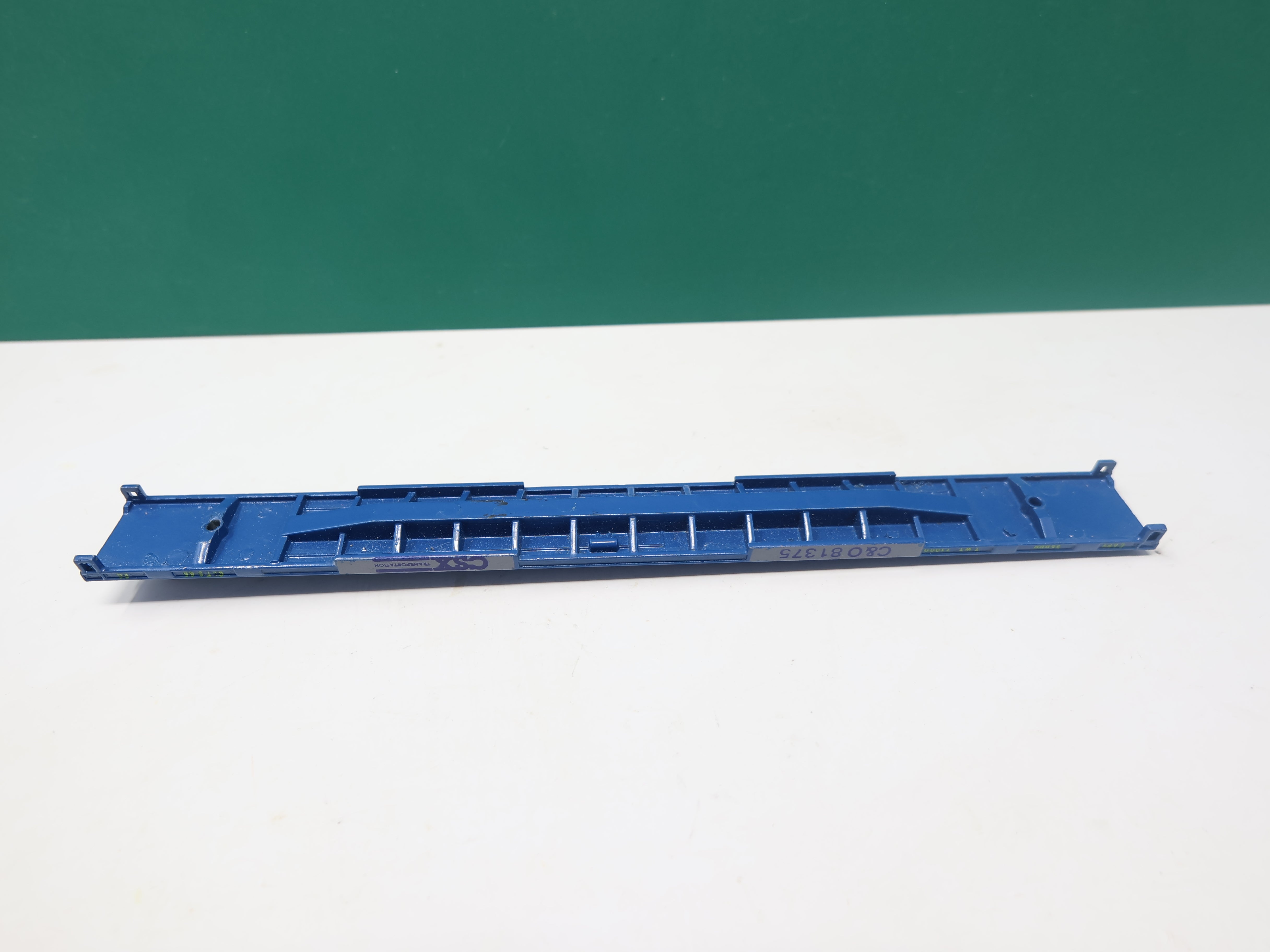 USED Con-Cor N Scale, 89' Flat Car, CSX C&O #81375, No Trucks