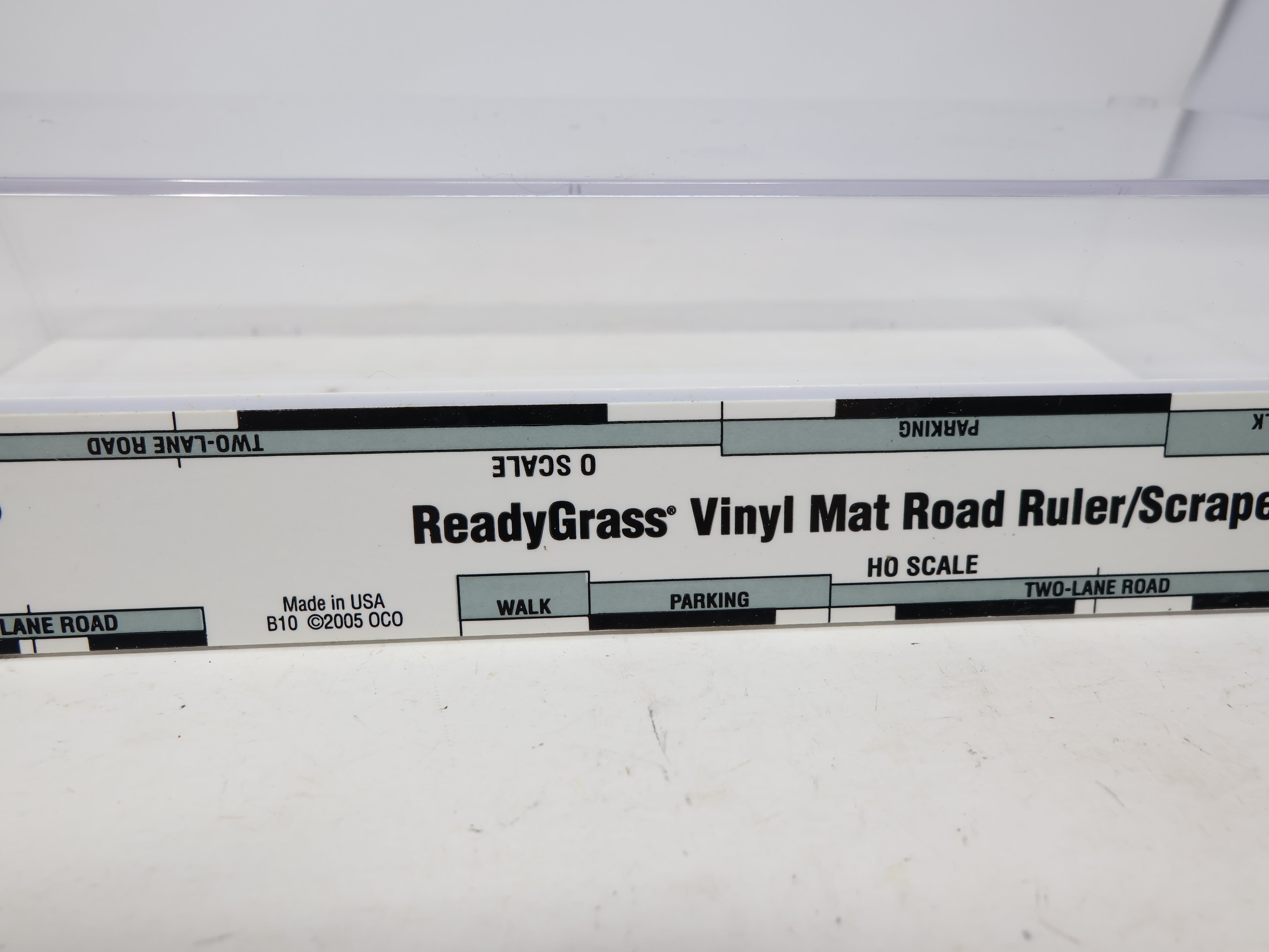 USED Woodland Scenics Multi Scale, ReadyGrass Vinyl Mat Road Ruler/Scraper