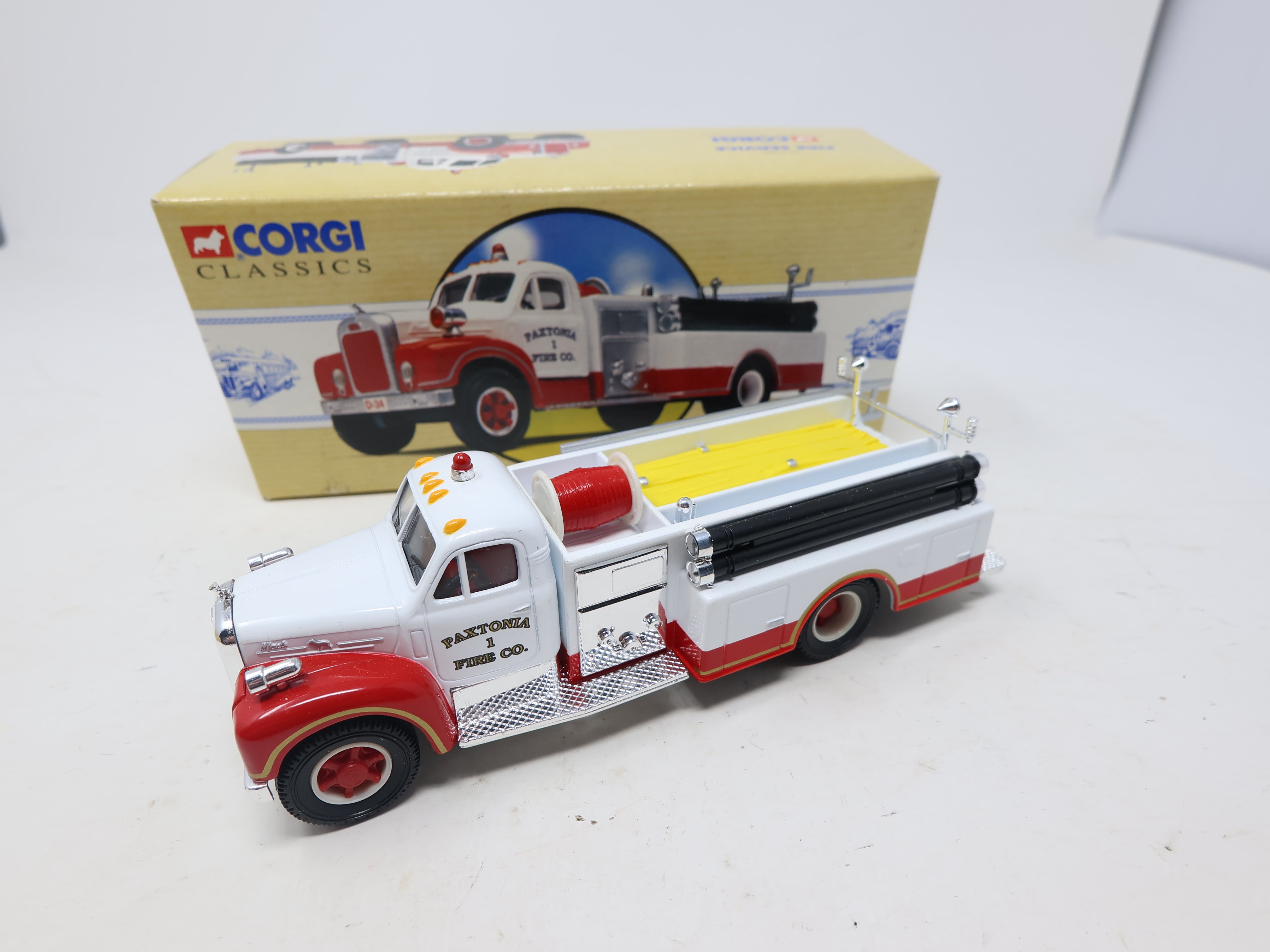 USED Corgi 98486 , Paxtonia Fire CO Mack B Series Fire Truck