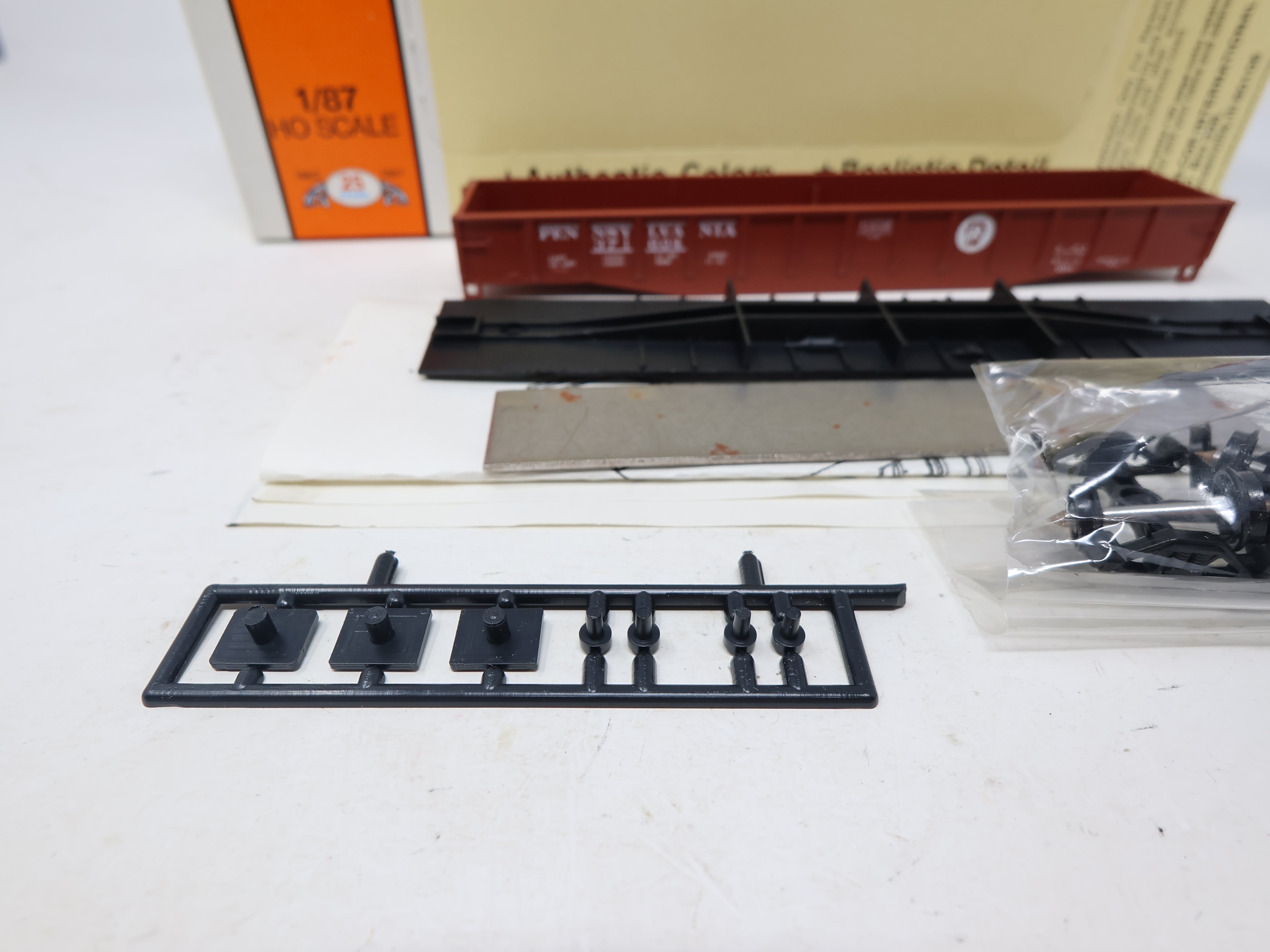 USED Con-Cor HO Scale, 54' Mill Gondola, Pennsylvania PRR #371604 (KIT)