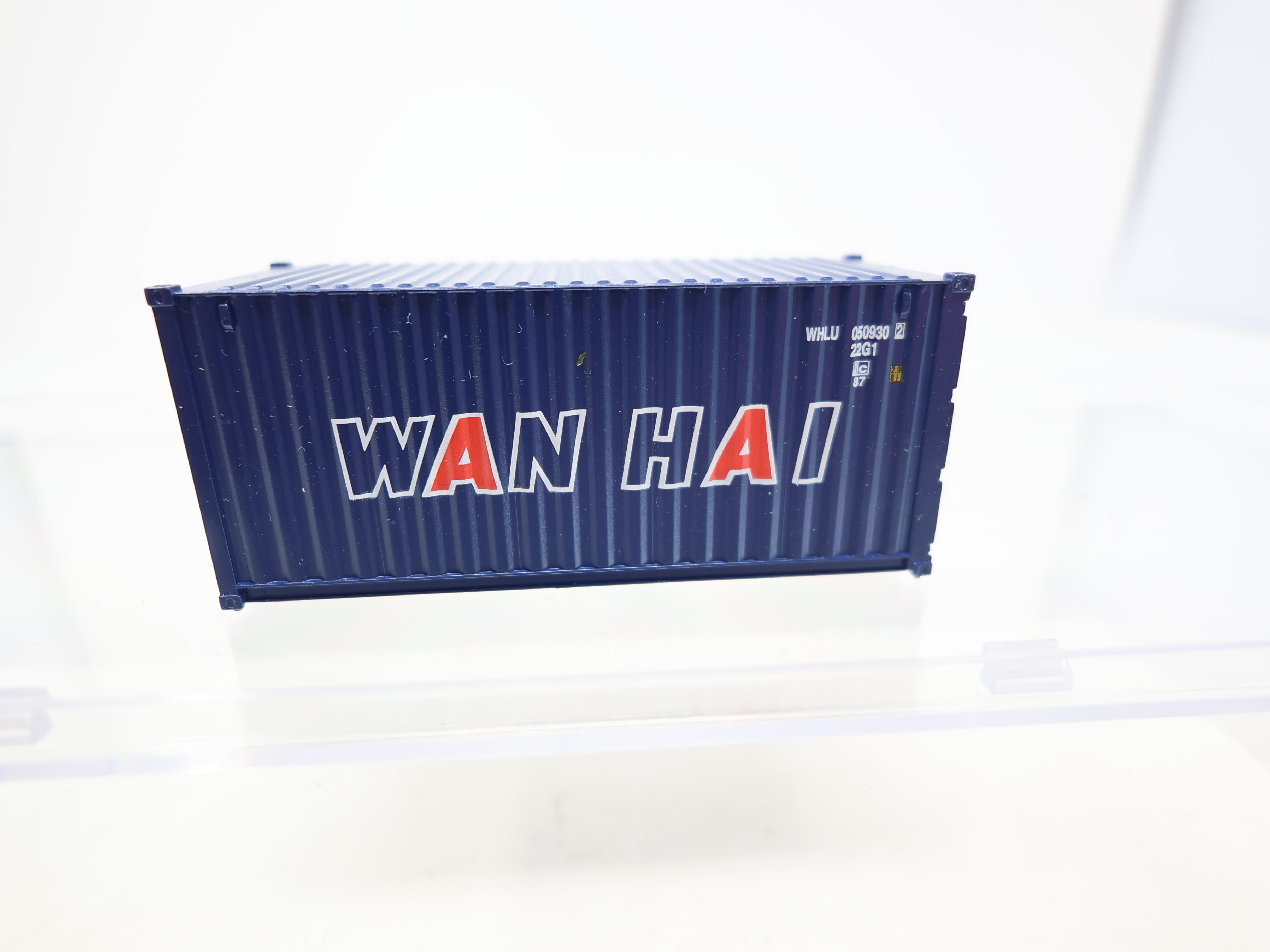 USED Walthers HO Scale, 20' Intermodal Container, Wan Hai WHLU #0509302