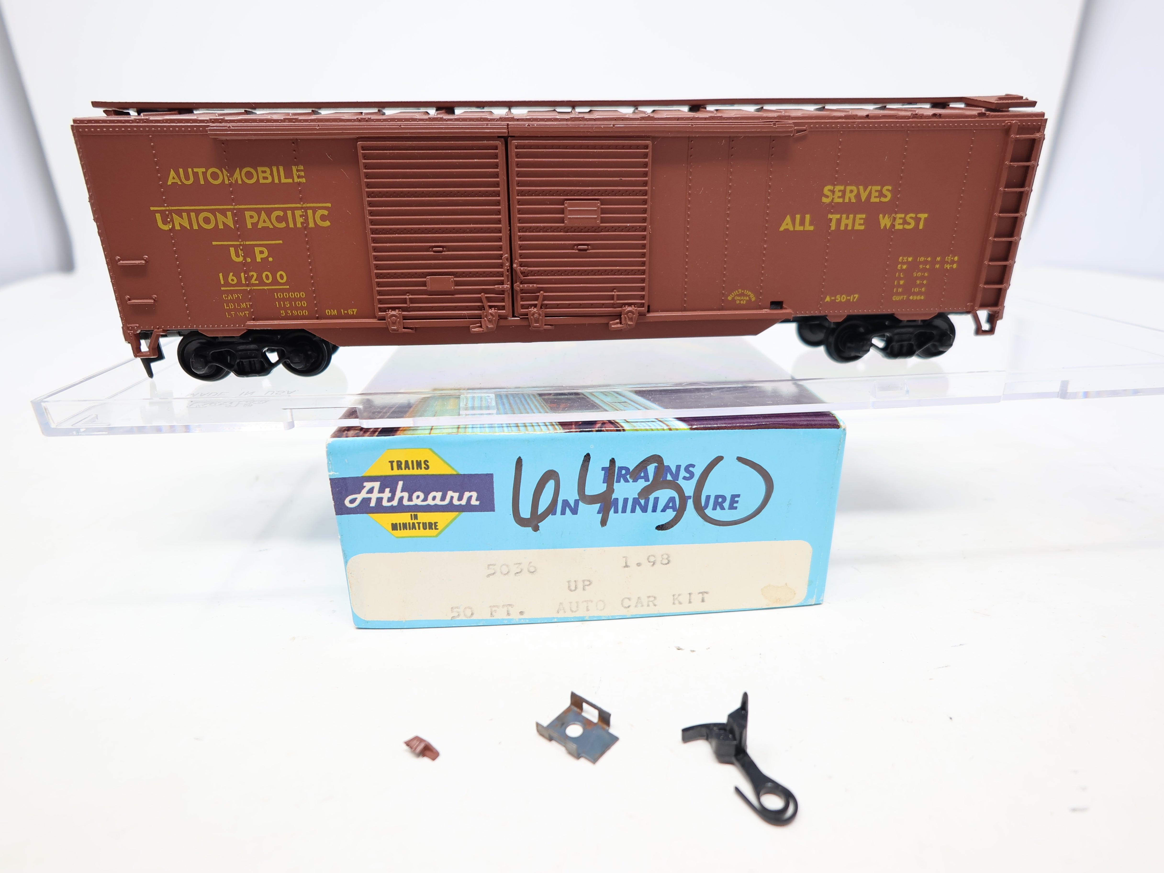 USED Athearn 5036 HO Scale, 50' Box Car, Union Pacific UP #161200