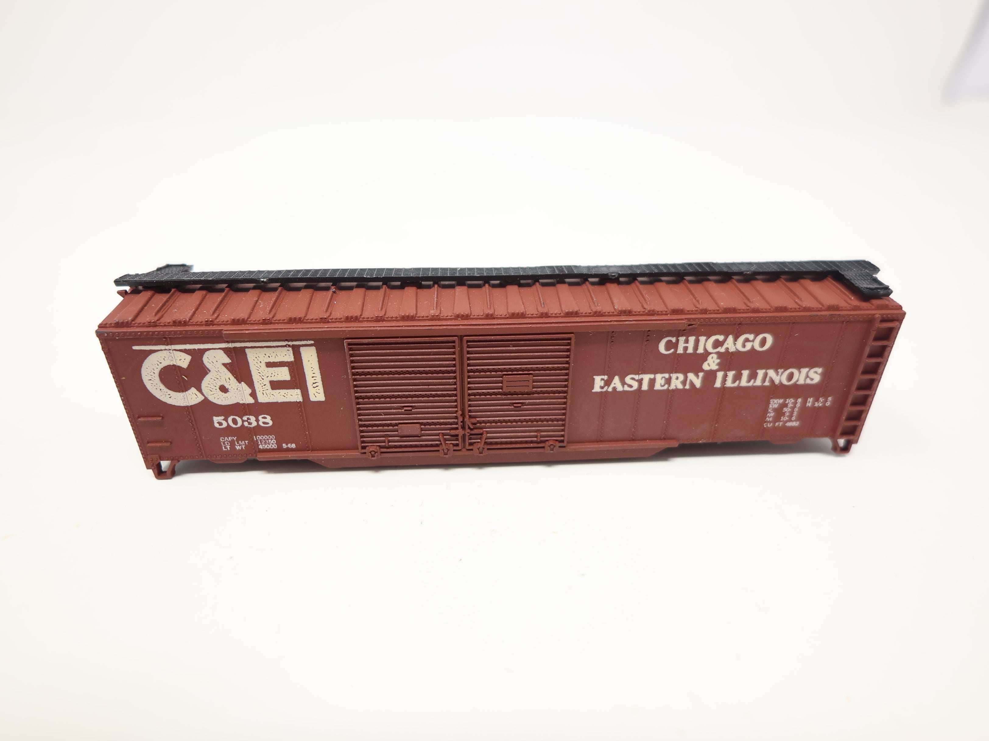 USED Atlas N Scale Double Door Box Car Chicago and Eastern Illinois C&EI #5038 No Trucks/Couplers