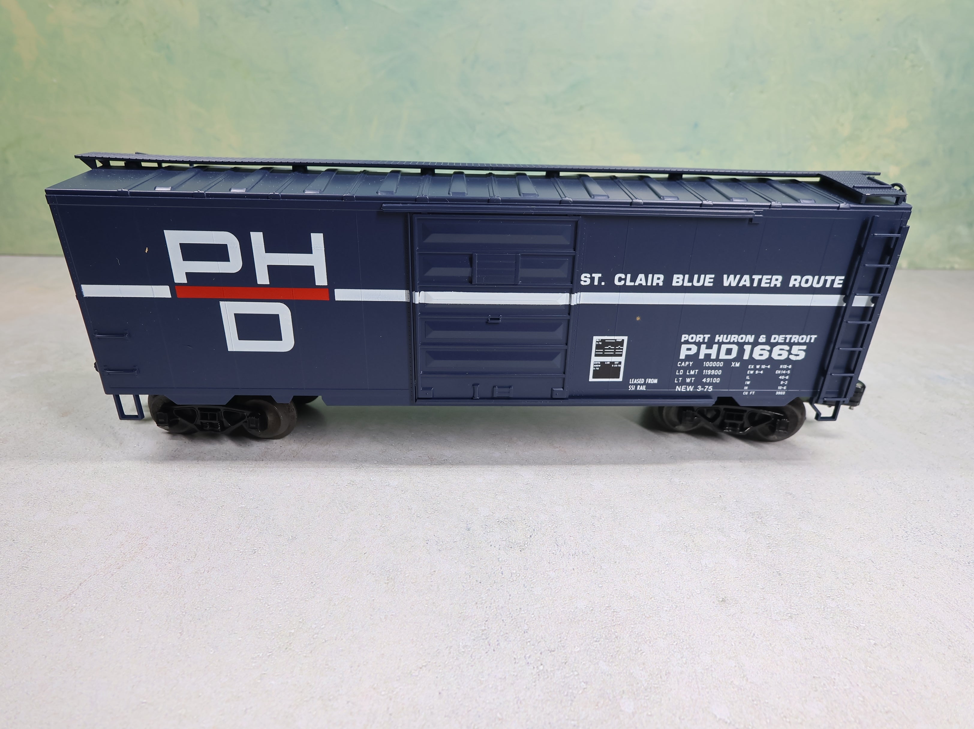 USED Weaver O 40' PS-1 Box Car Port Huron & Detroit PHD #1665