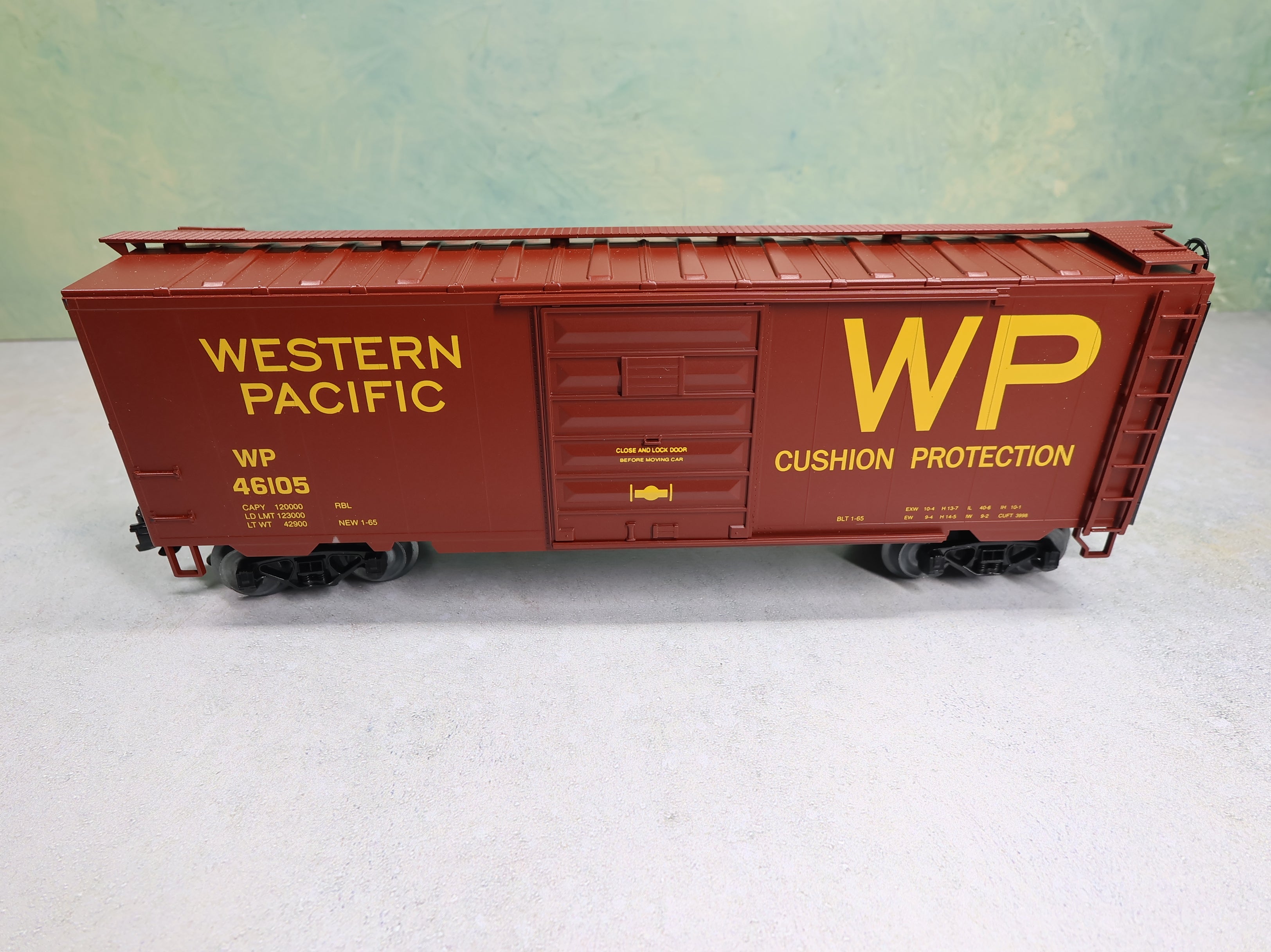 USED Weaver O 40' PS-1 Box Car Western Pacific WP #46105