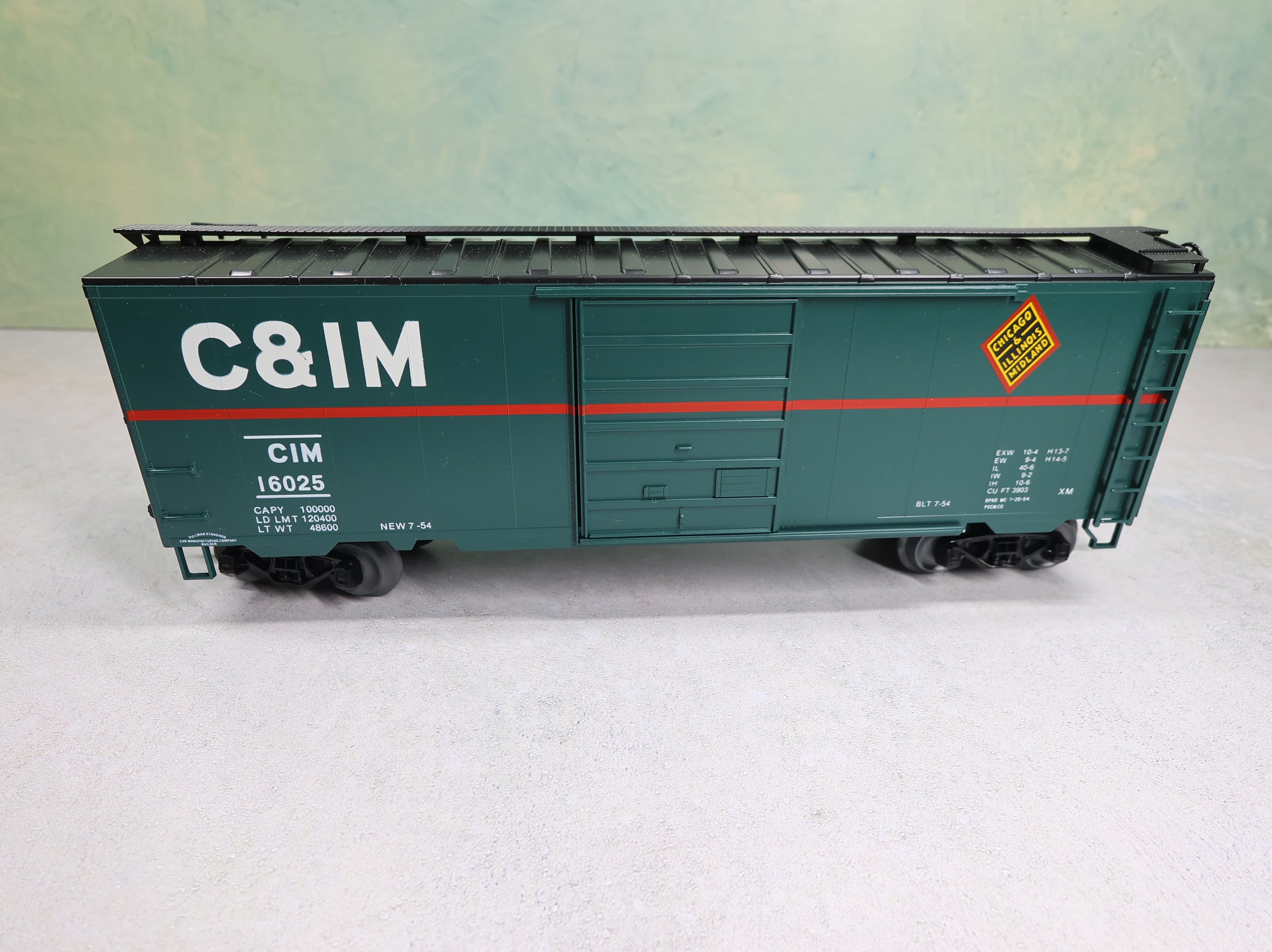 USED Weaver O 40' PS-1 Box Car Chicago & Illinois Midland CIM #16025