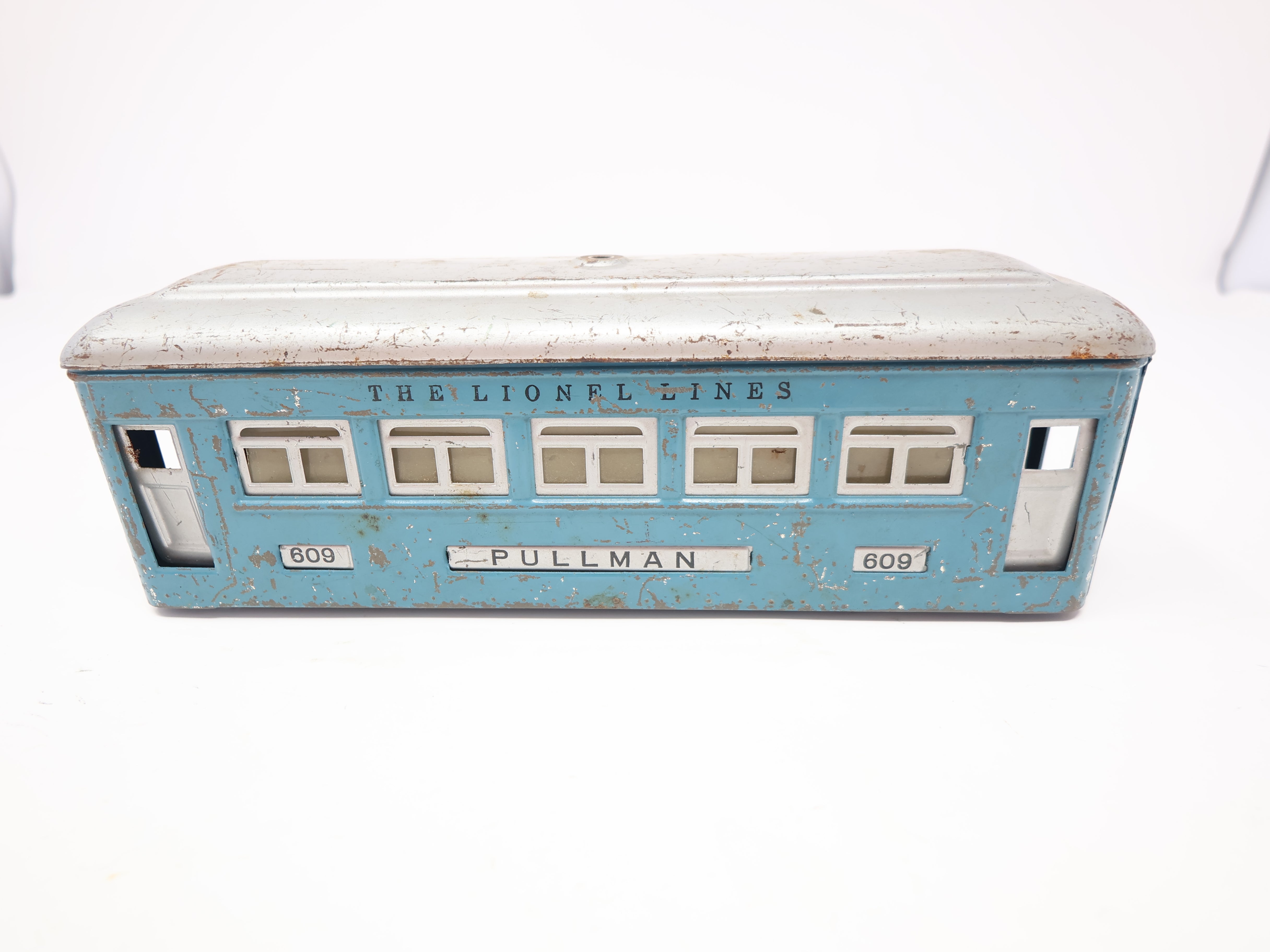 USED Lionel O, The Lionel Lines Pullman Passenger Car #609, For Parts or Repairs