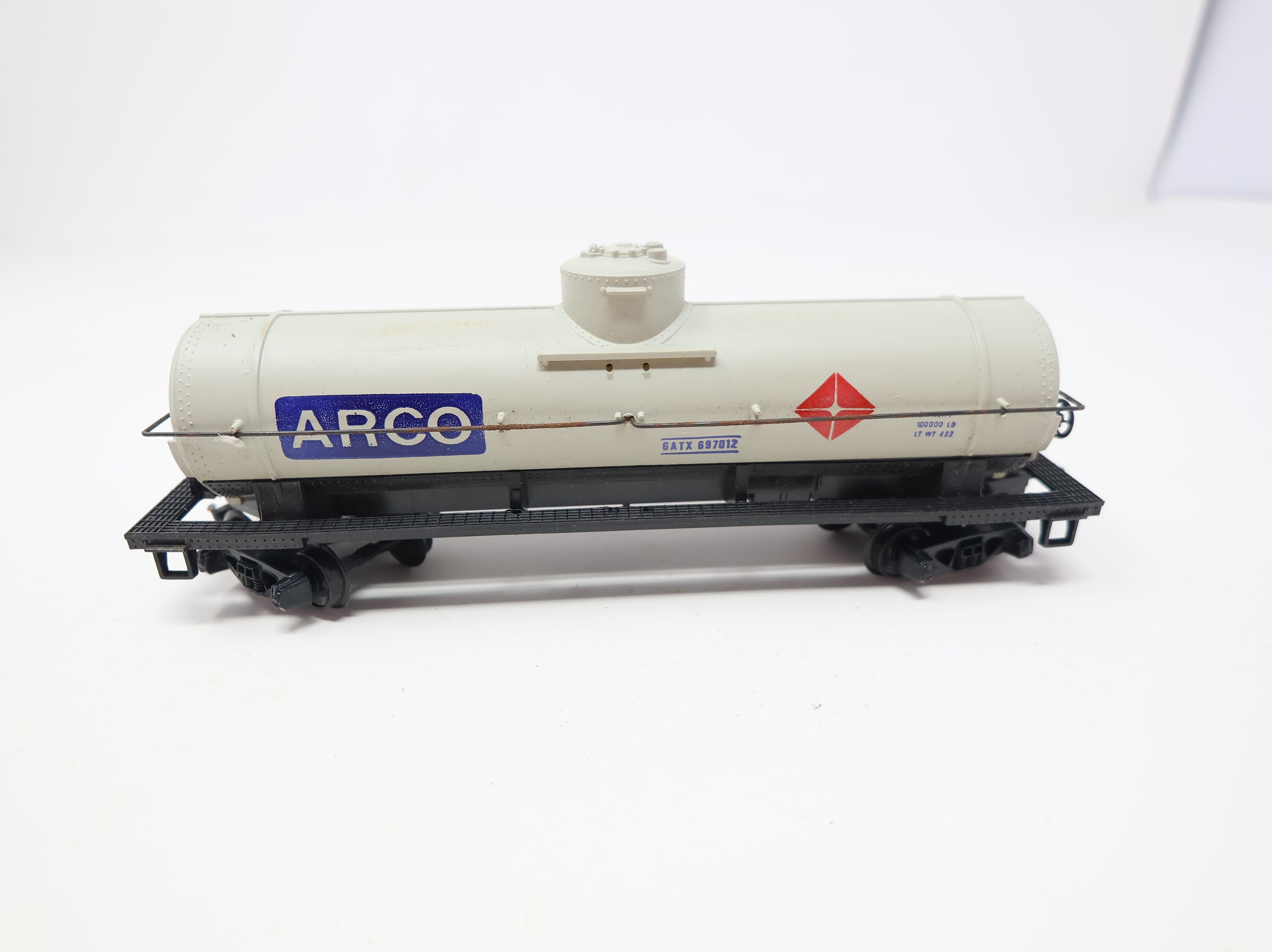 USED Tyco HO Scale Single Dome Tank Car Arco GATX #697012