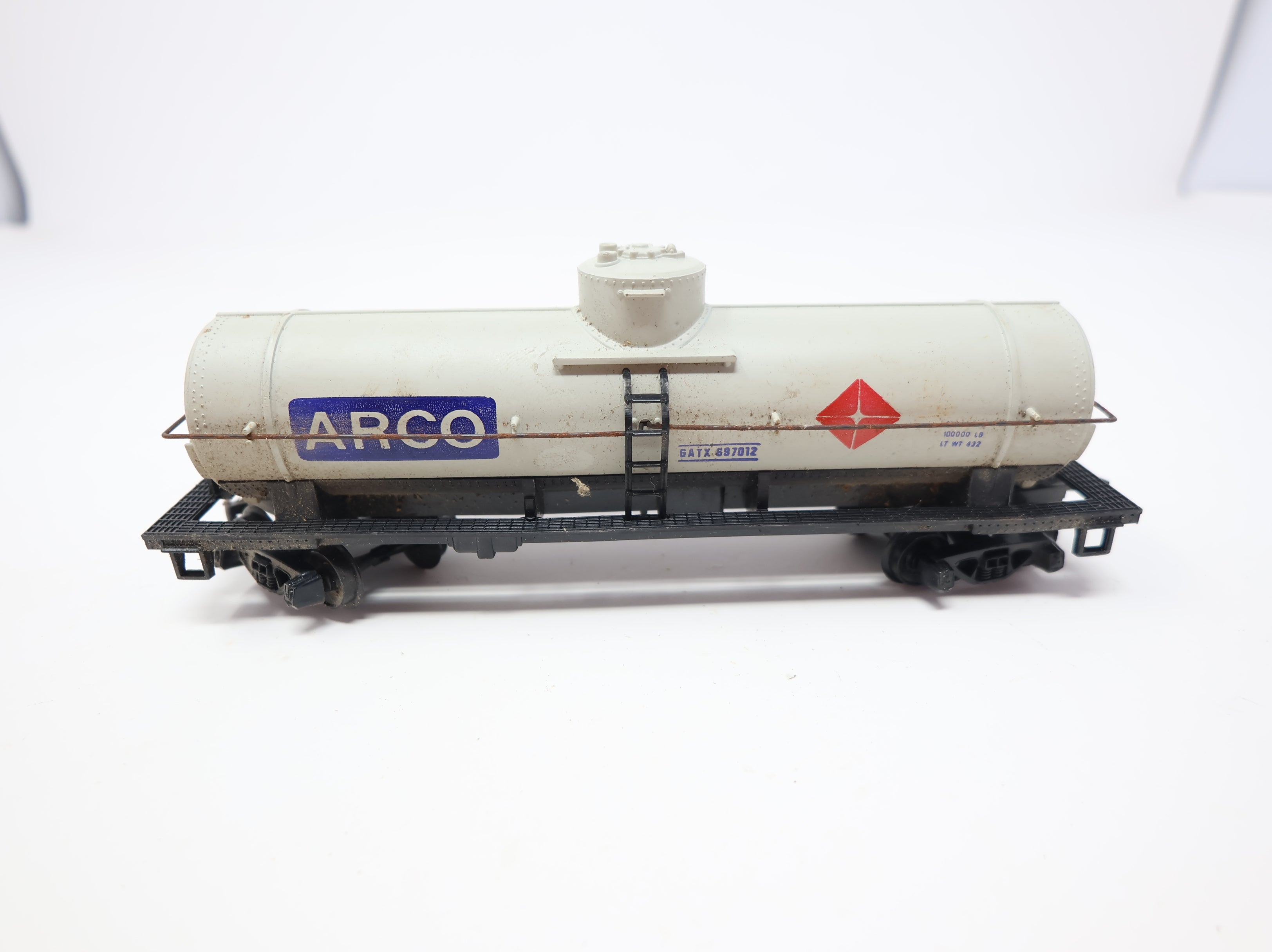 USED Tyco HO Scale Single Dome Tank Car Arco GATX #697012