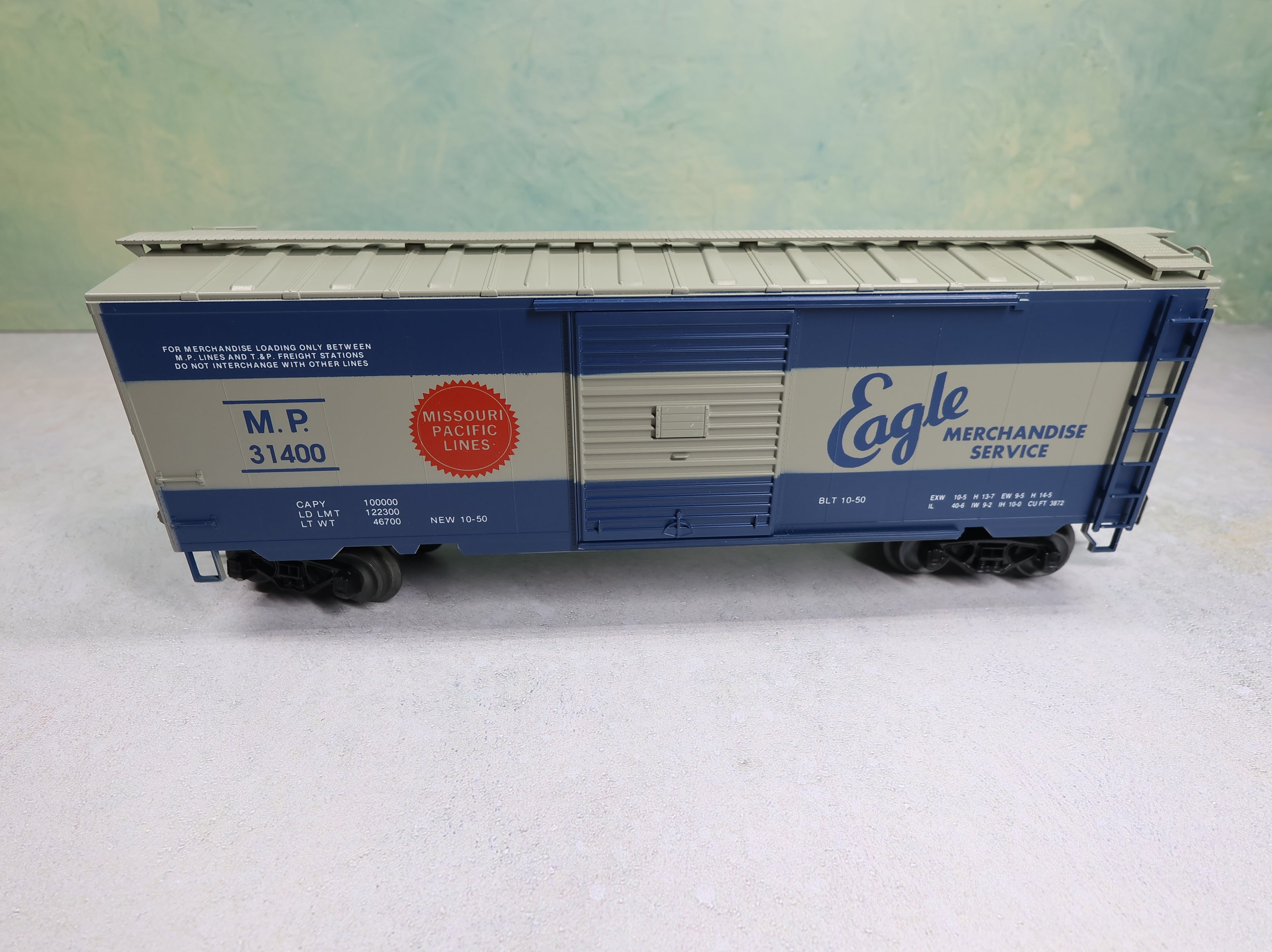 USED Weaver O 40' PS-1 Box Car Missouri Pacific MP #31400