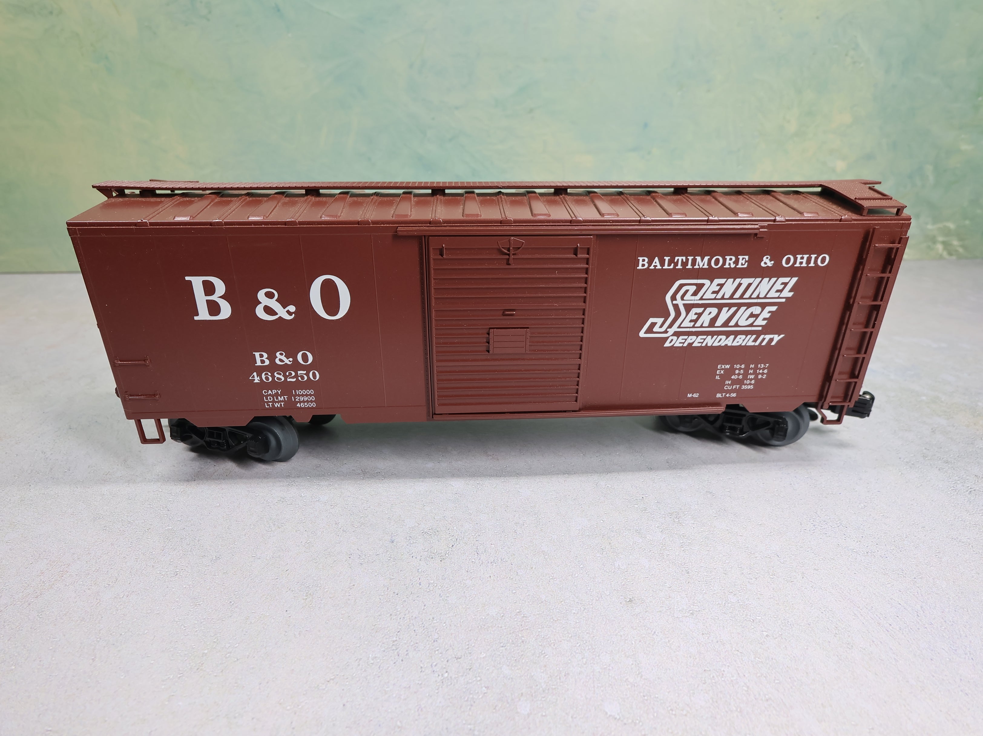 USED Weaver O 40' PS-1 Box Car Baltimore and Ohio B&O #468250 Sentinel