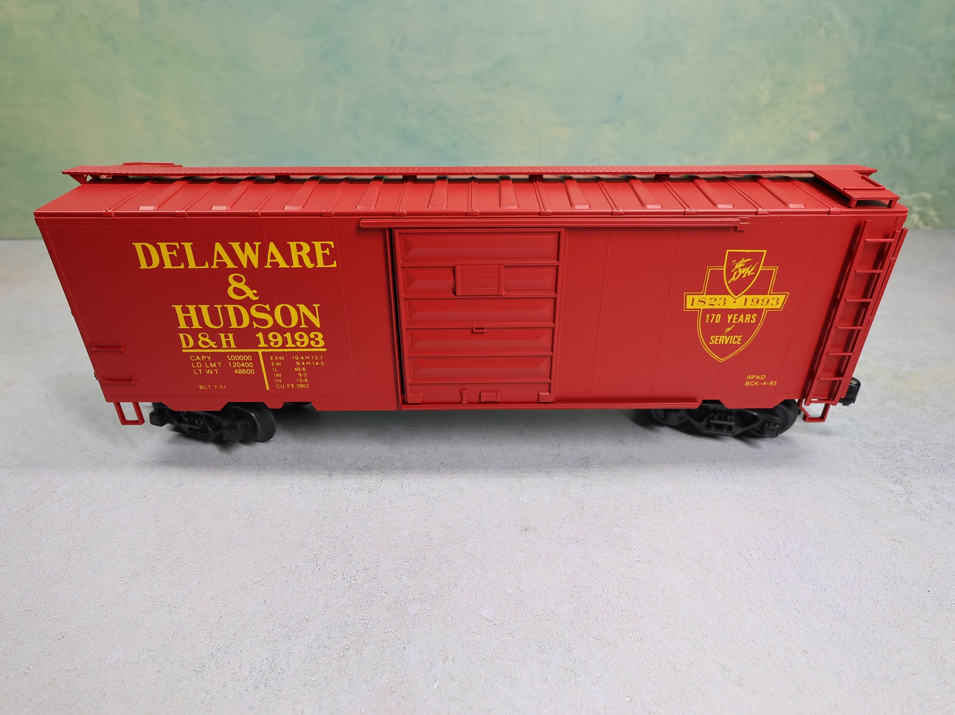 USED Weaver O 40' PS-1 Box Car Delaware and Hudson D&H #19193 Buffalo Creek Graphics