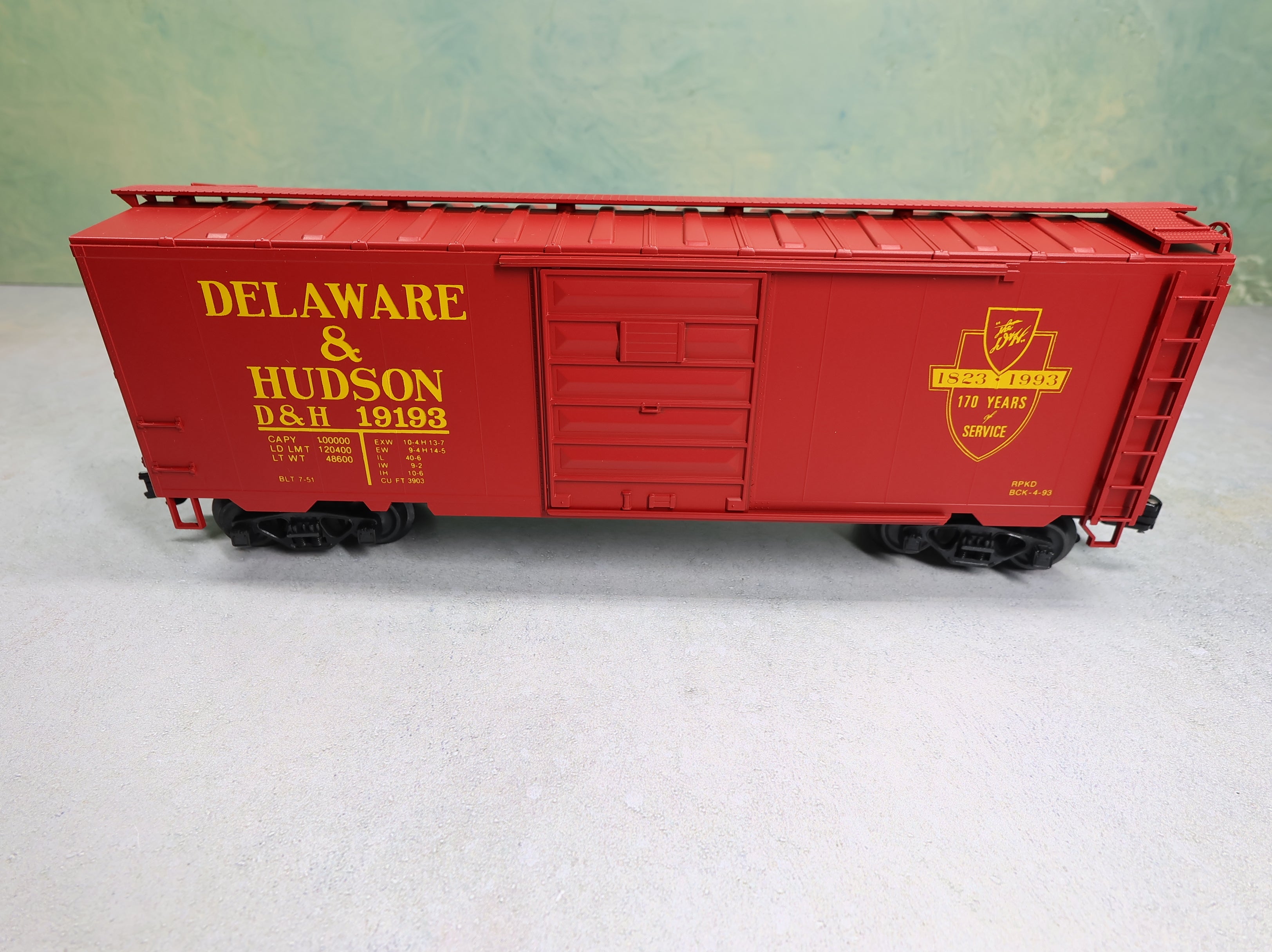 USED Weaver O 40' PS-1 Box Car Delaware and Hudson D&H #19193 Buffalo Creek Graphics