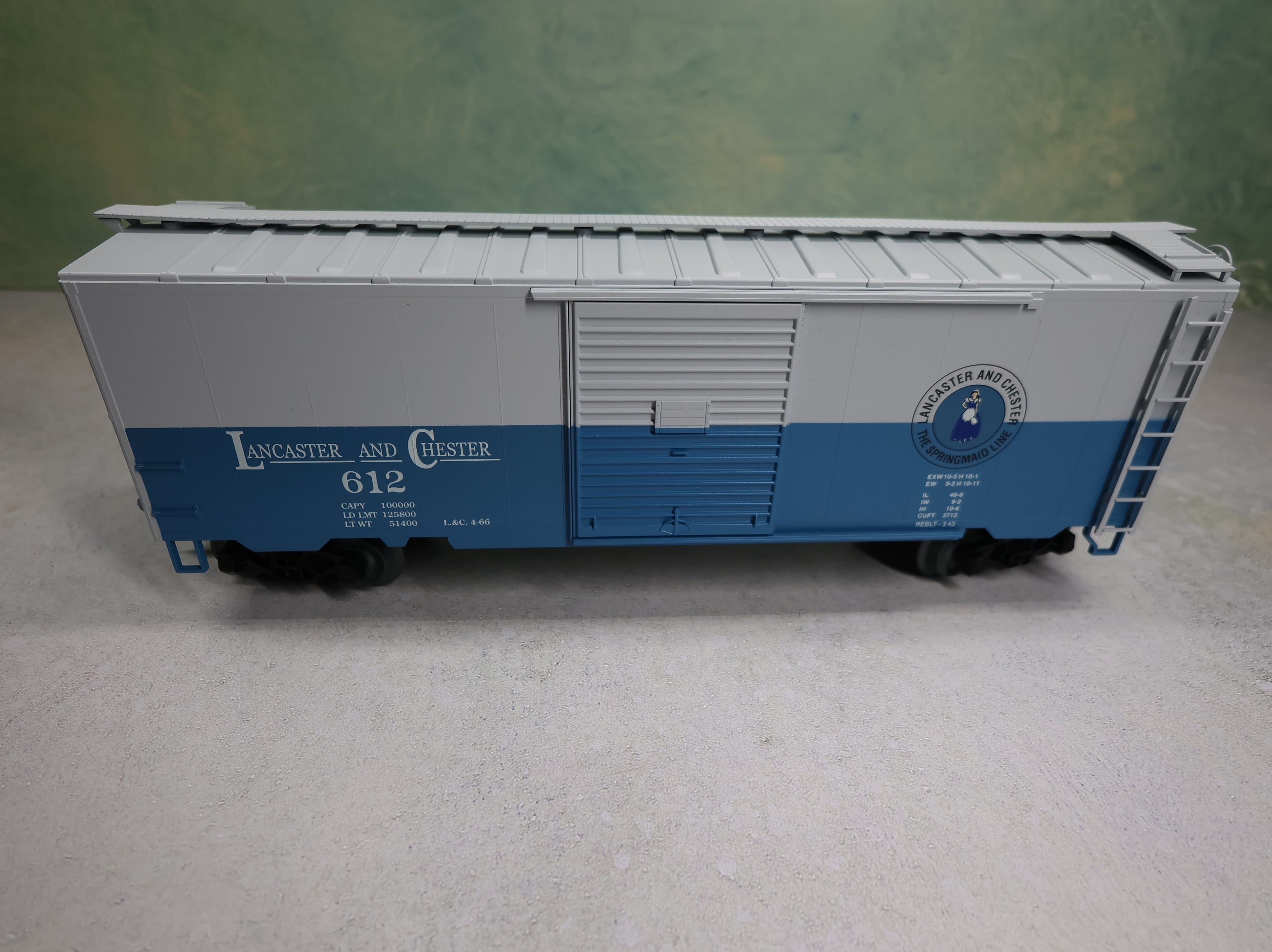 USED Weaver O 40' PS-1 Box Car Lancaster and Chester #612