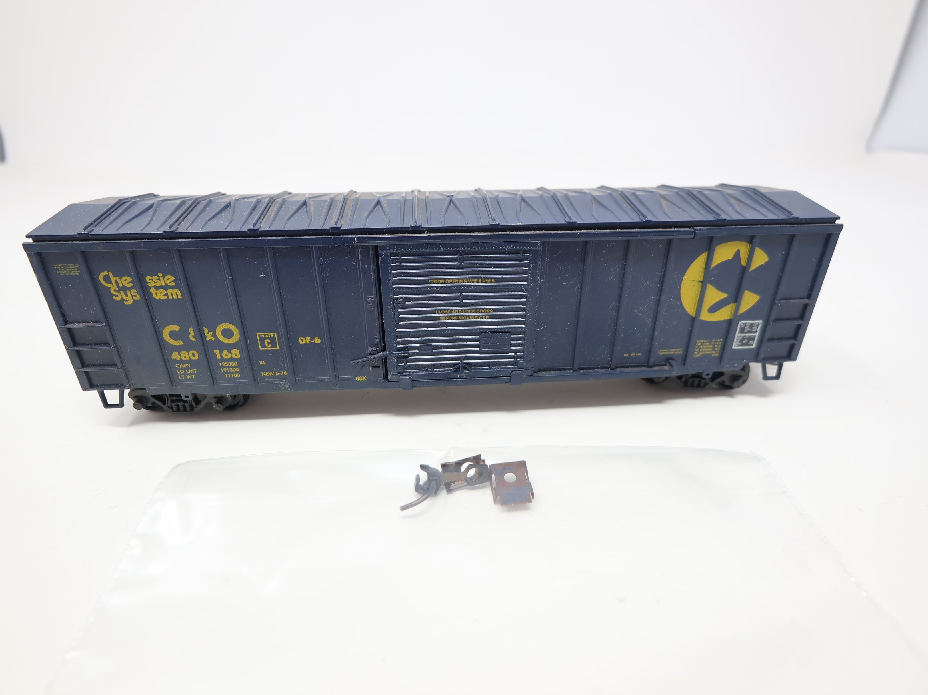 USED Athearn HO Scale 50' Box Car Chessie System C&O #480168