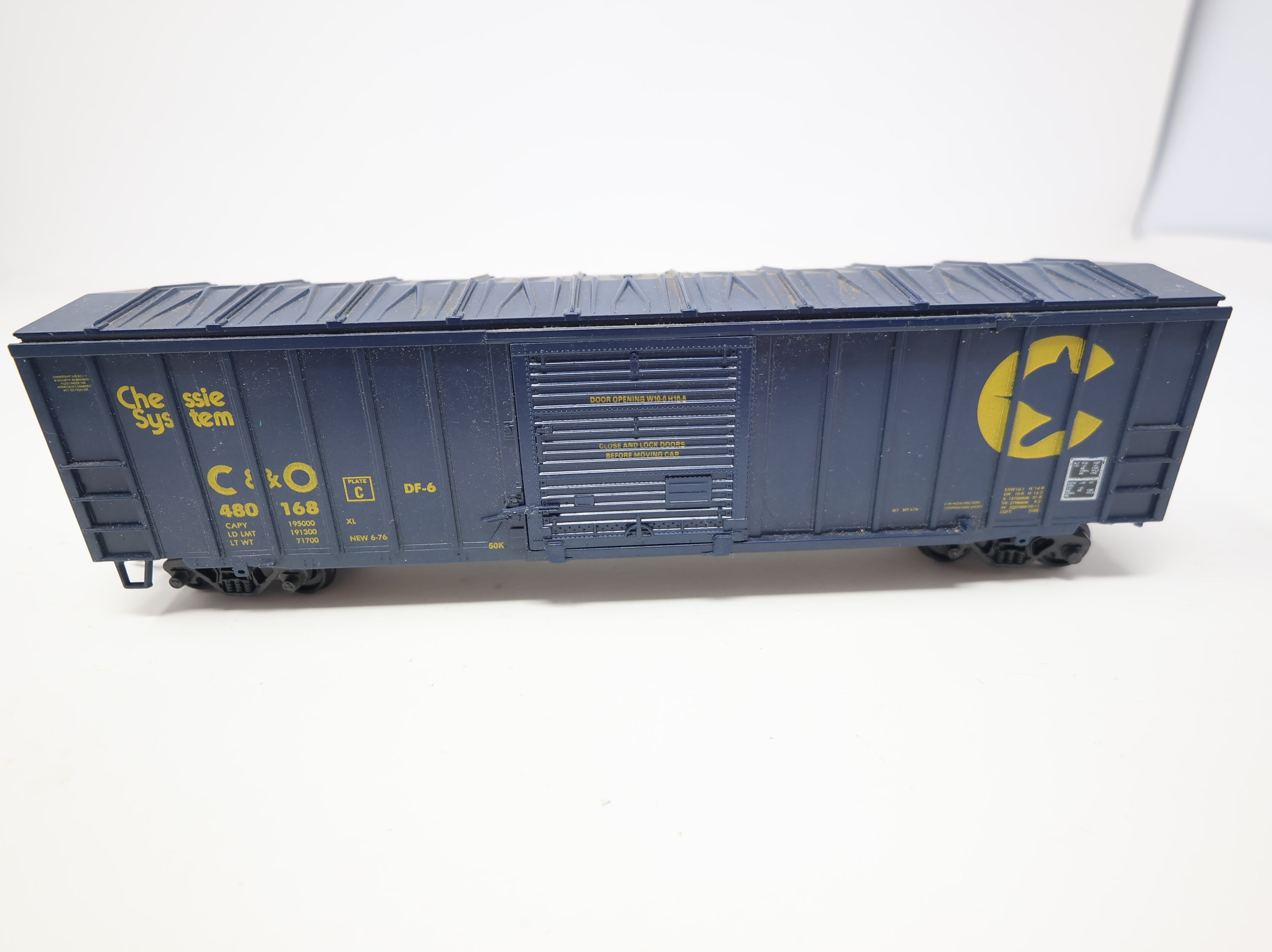 USED Athearn HO Scale 50' Box Car Chessie System C&O #480168