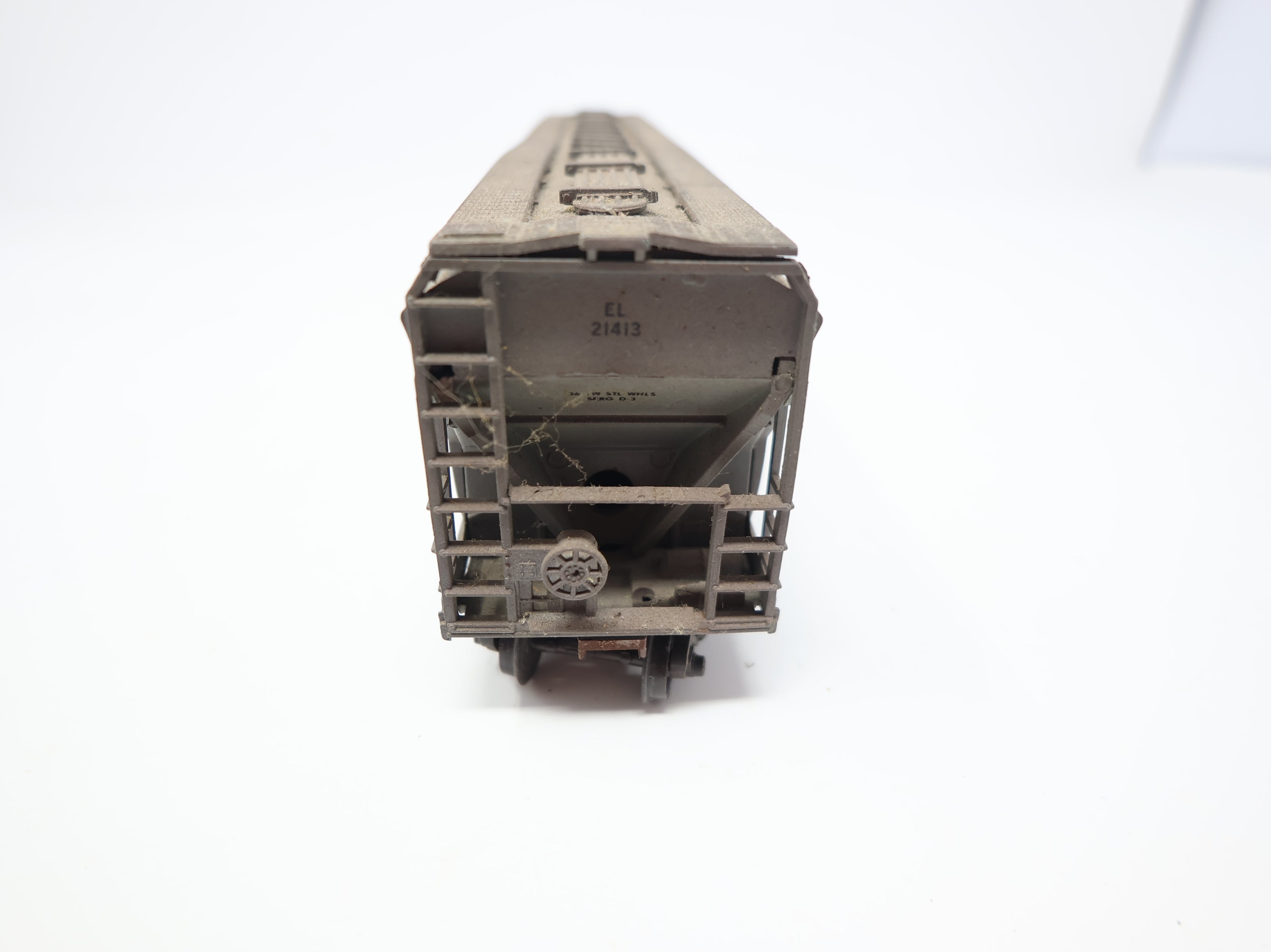 USED Athearn HO Scale ACF Centerflow Covered Hopper Erie Lackawanna EL #21413 Decal & Weathered