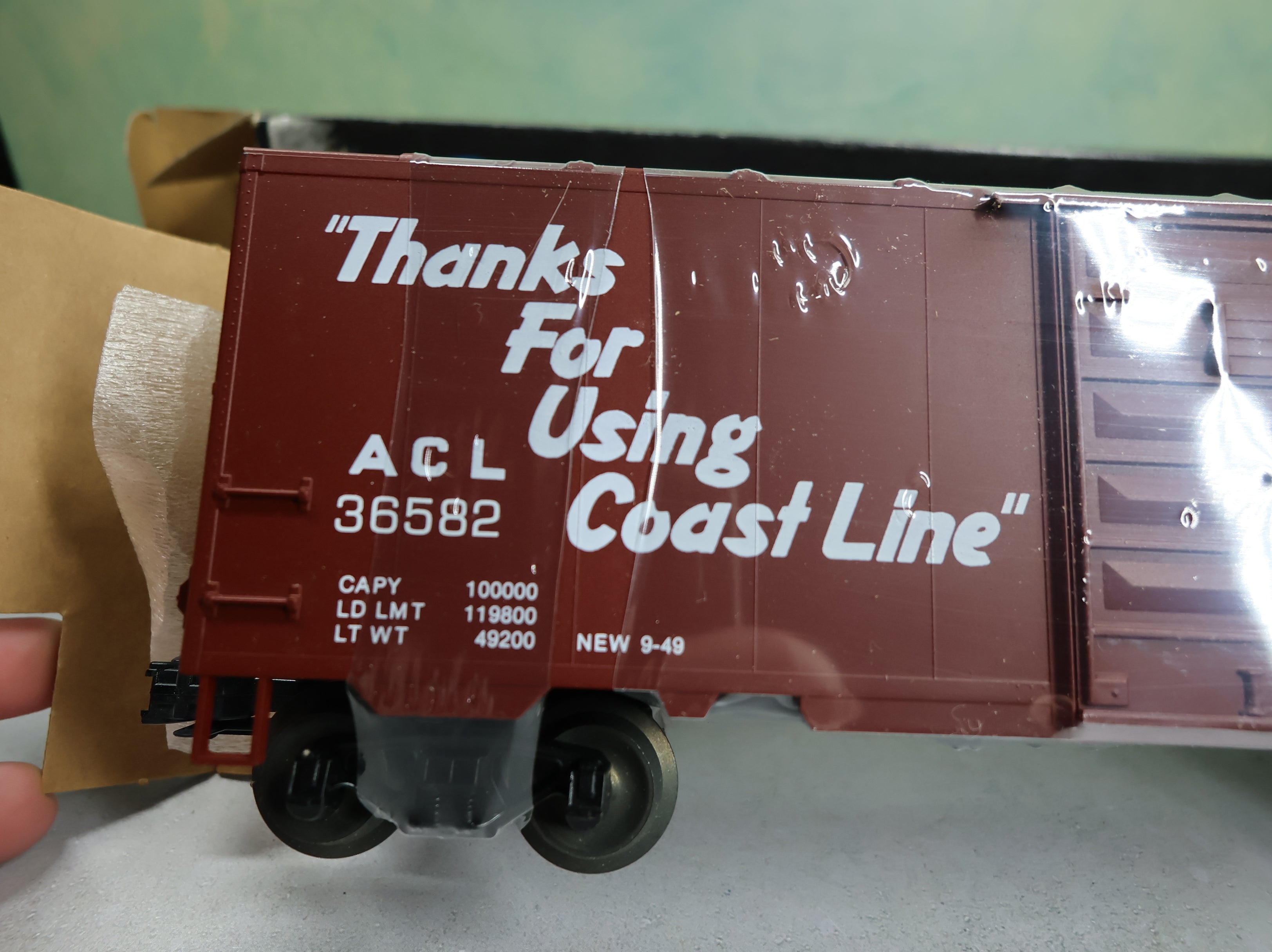 USED Weaver O 40' PS-1 Box Car Atlantic Coast Line ACL #36582 P&D Hobby Sealed