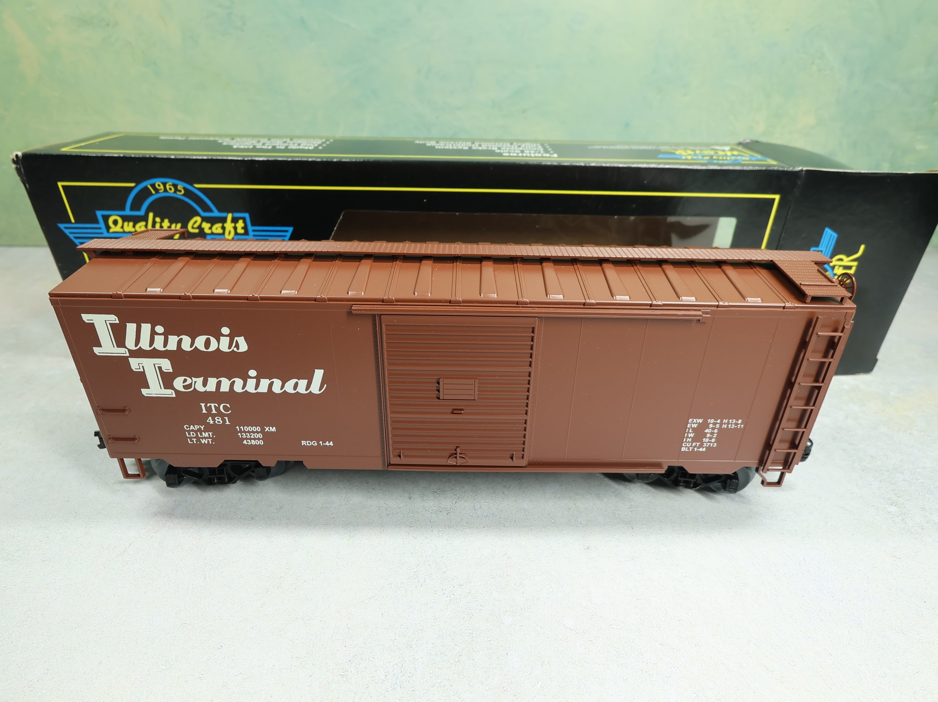 USED Weaver O 40' PS-1 Box Car Illinois Terminal ITC #481