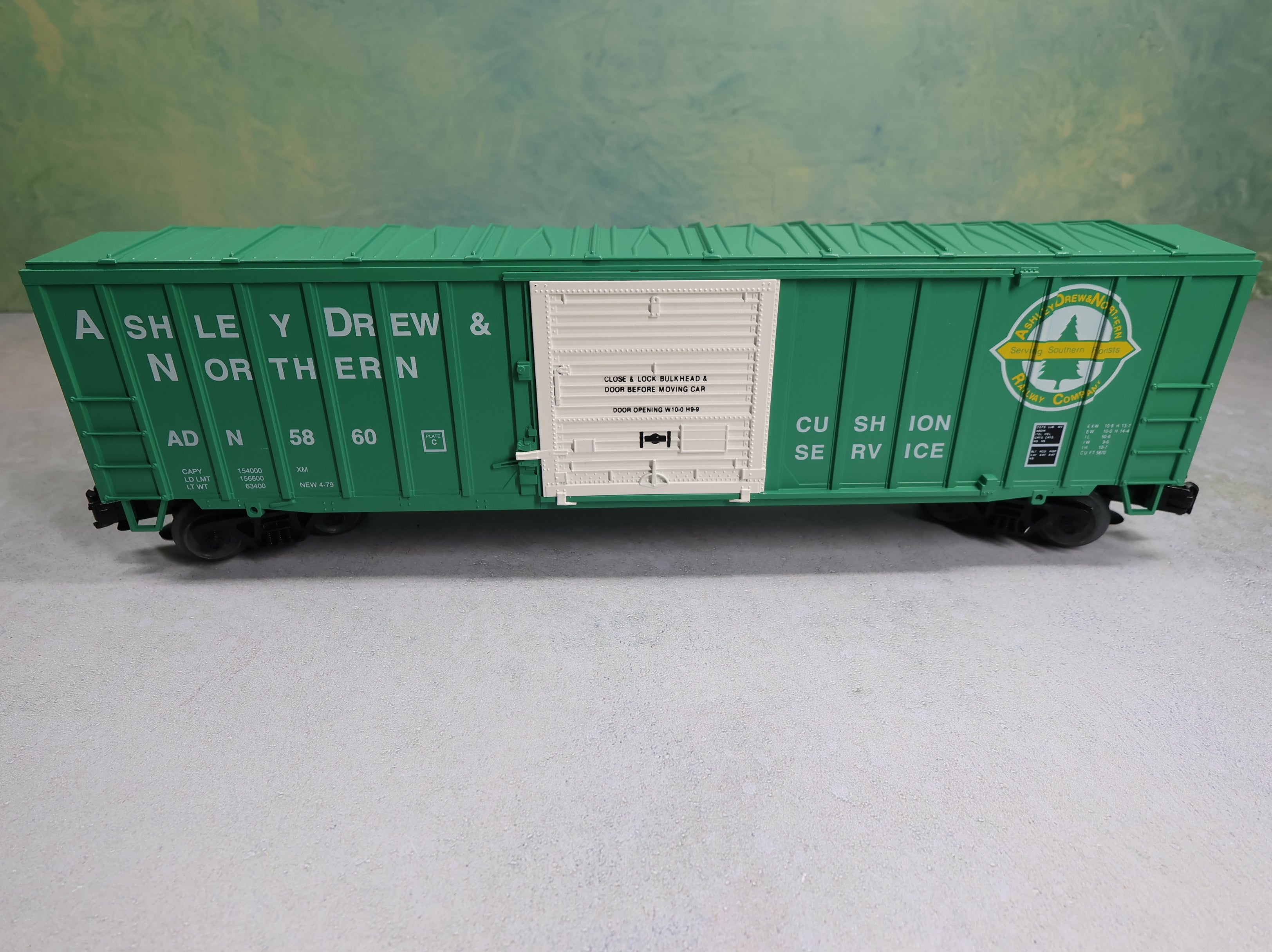 USED Weaver O 50' Ribbed-Side Box Car Ashley Drew & Northern ADN #5860