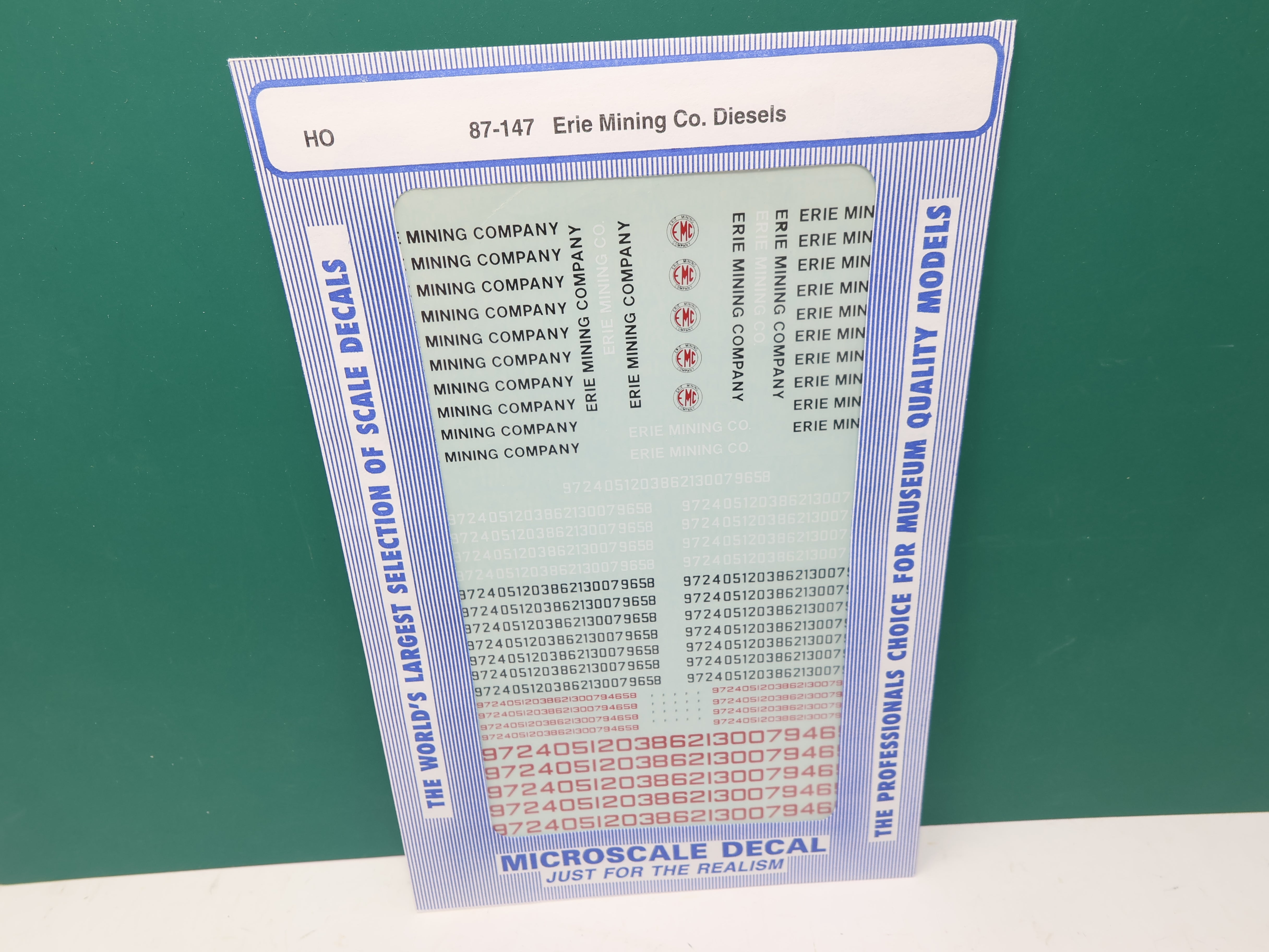 MICROSCALE 87-147 HO Scale, Erie Mining Co Diesel Decals