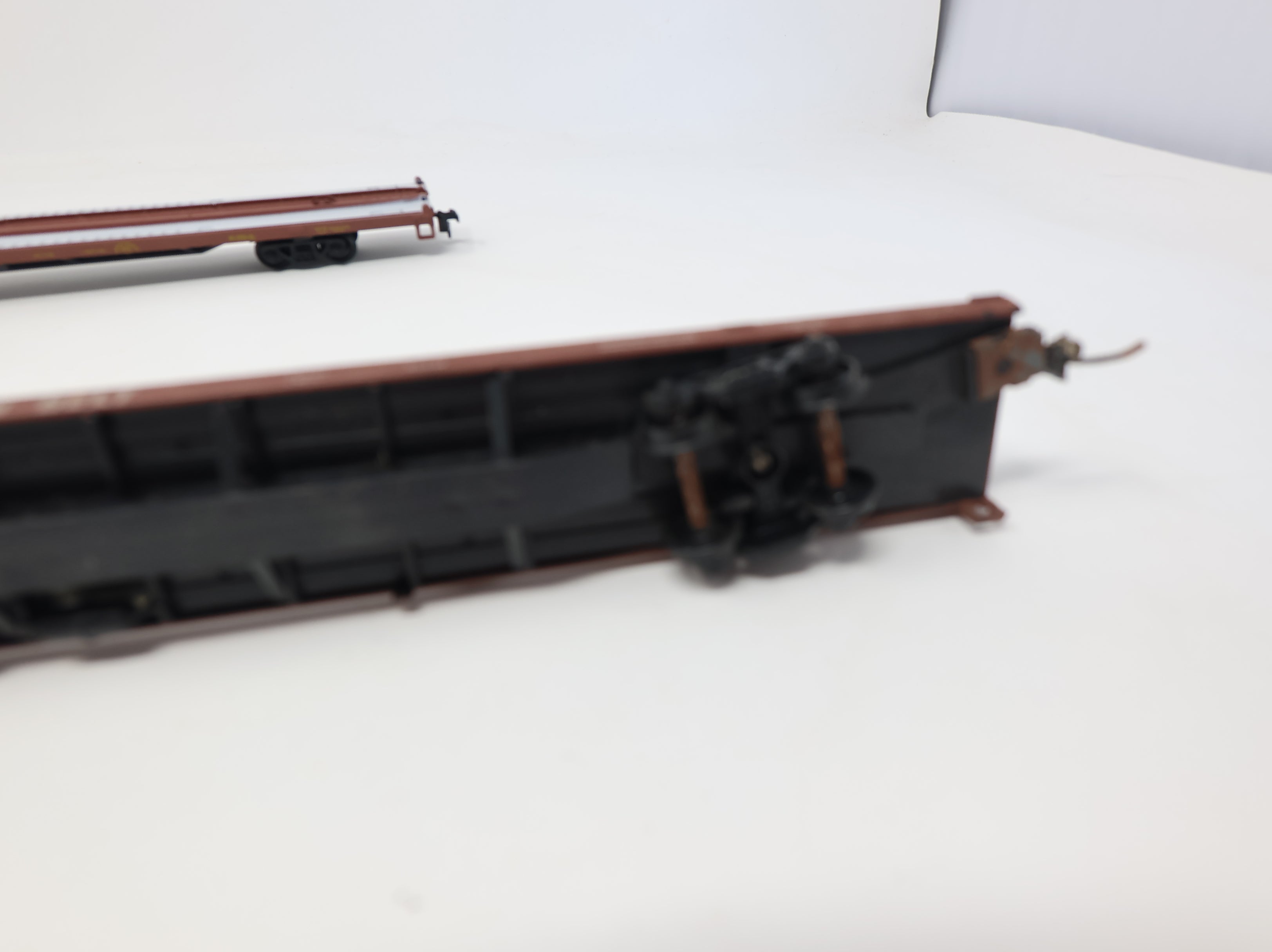 USED Athearn HO Scale Lot of 85' Flat Cars (rough) Pacific Southern, Cotton Belt, Union Pacifc (3 pcs)