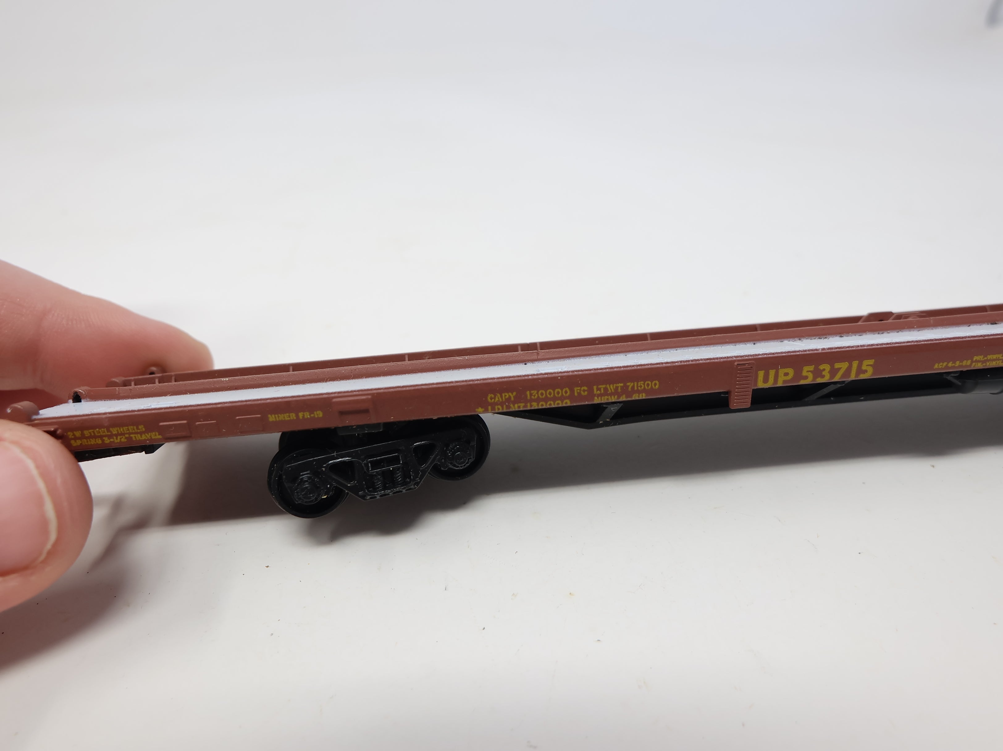 USED Athearn HO Scale Lot of 85' Flat Cars (rough) Pacific Southern, Cotton Belt, Union Pacifc (3 pcs)