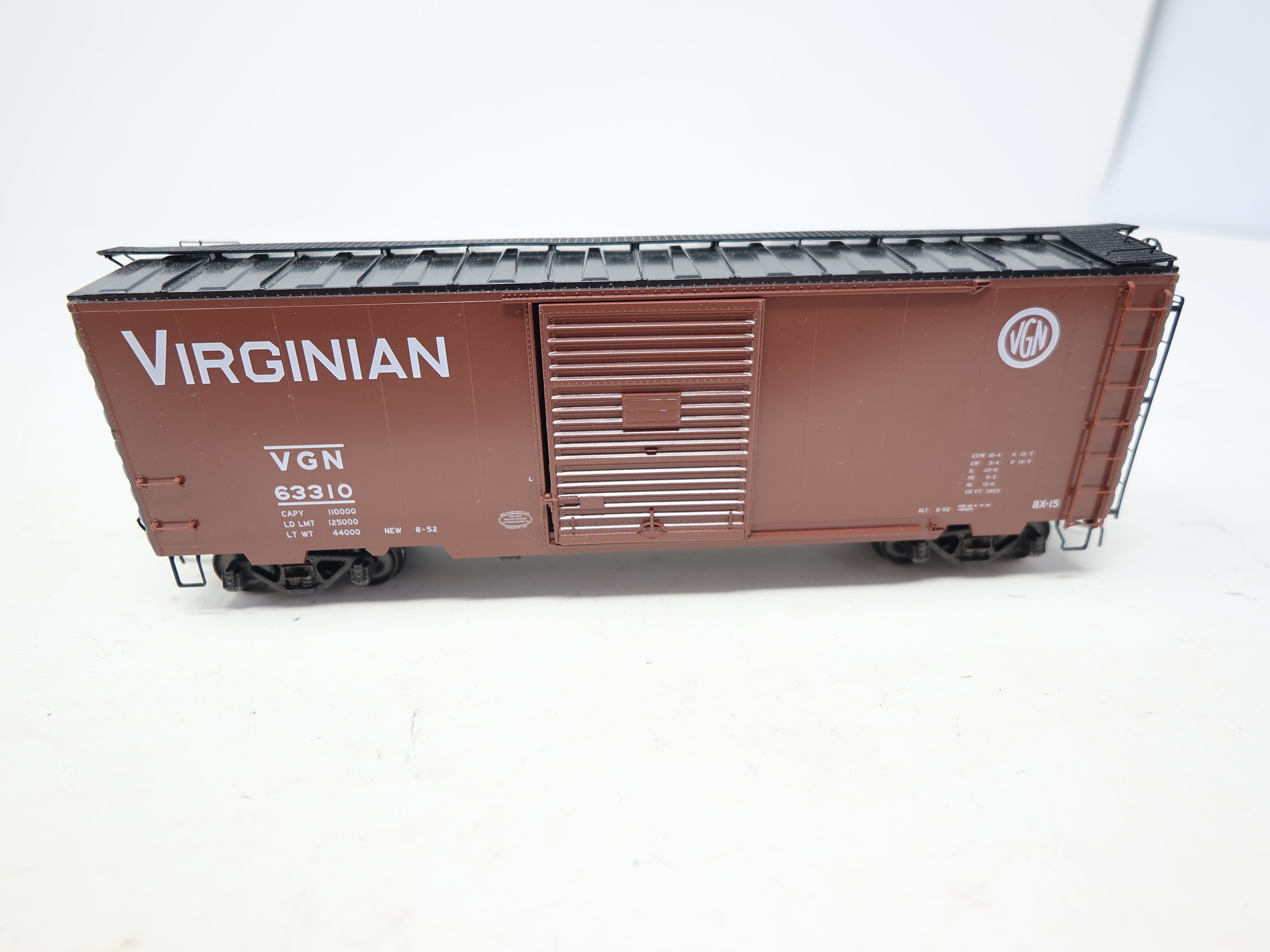 USED Kadee 5007 HO Scale, 40' PS-1 Box Car, Virginian VGN #63310