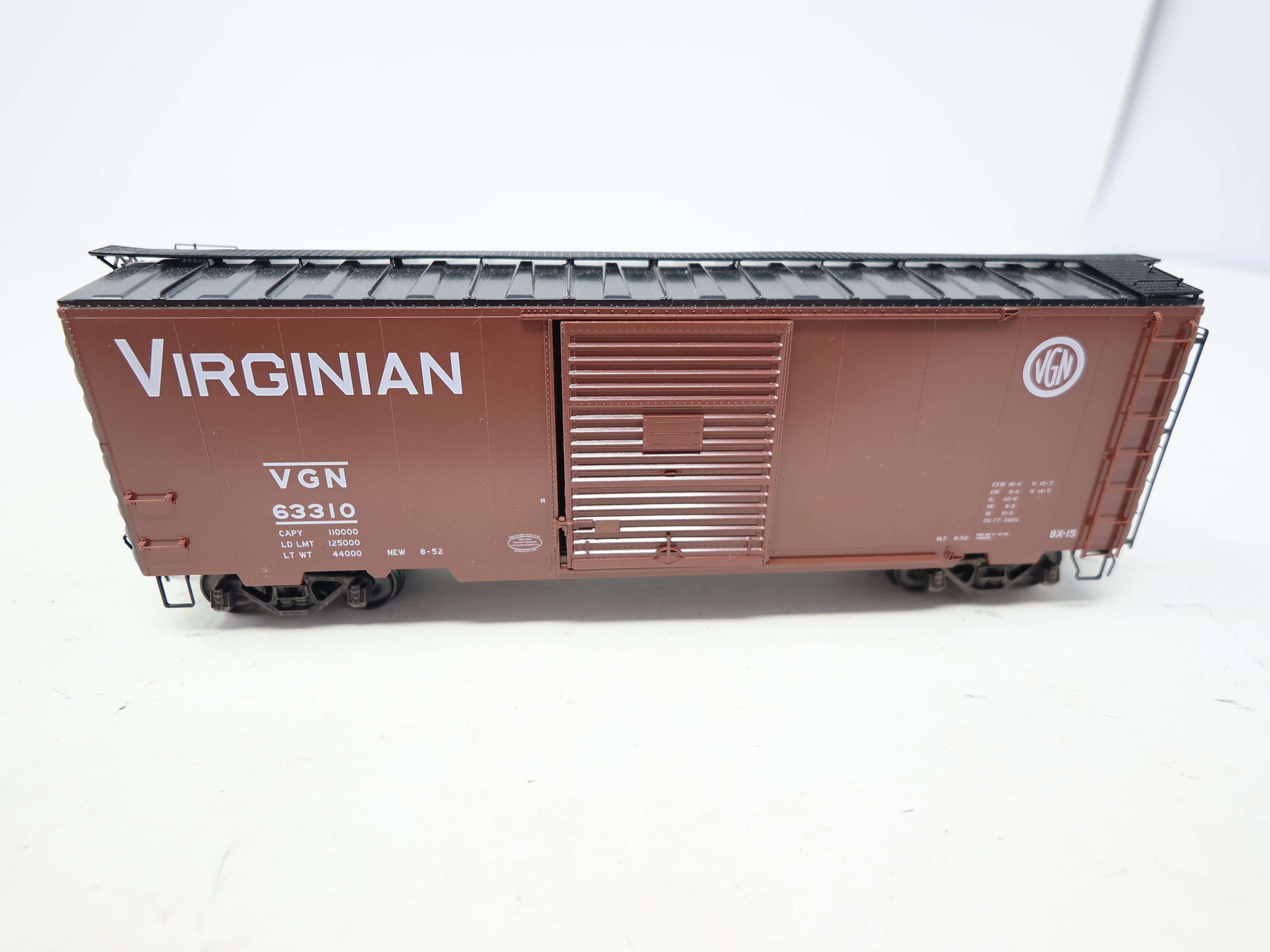 USED Kadee 5007 HO Scale, 40' PS-1 Box Car, Virginian VGN #63310