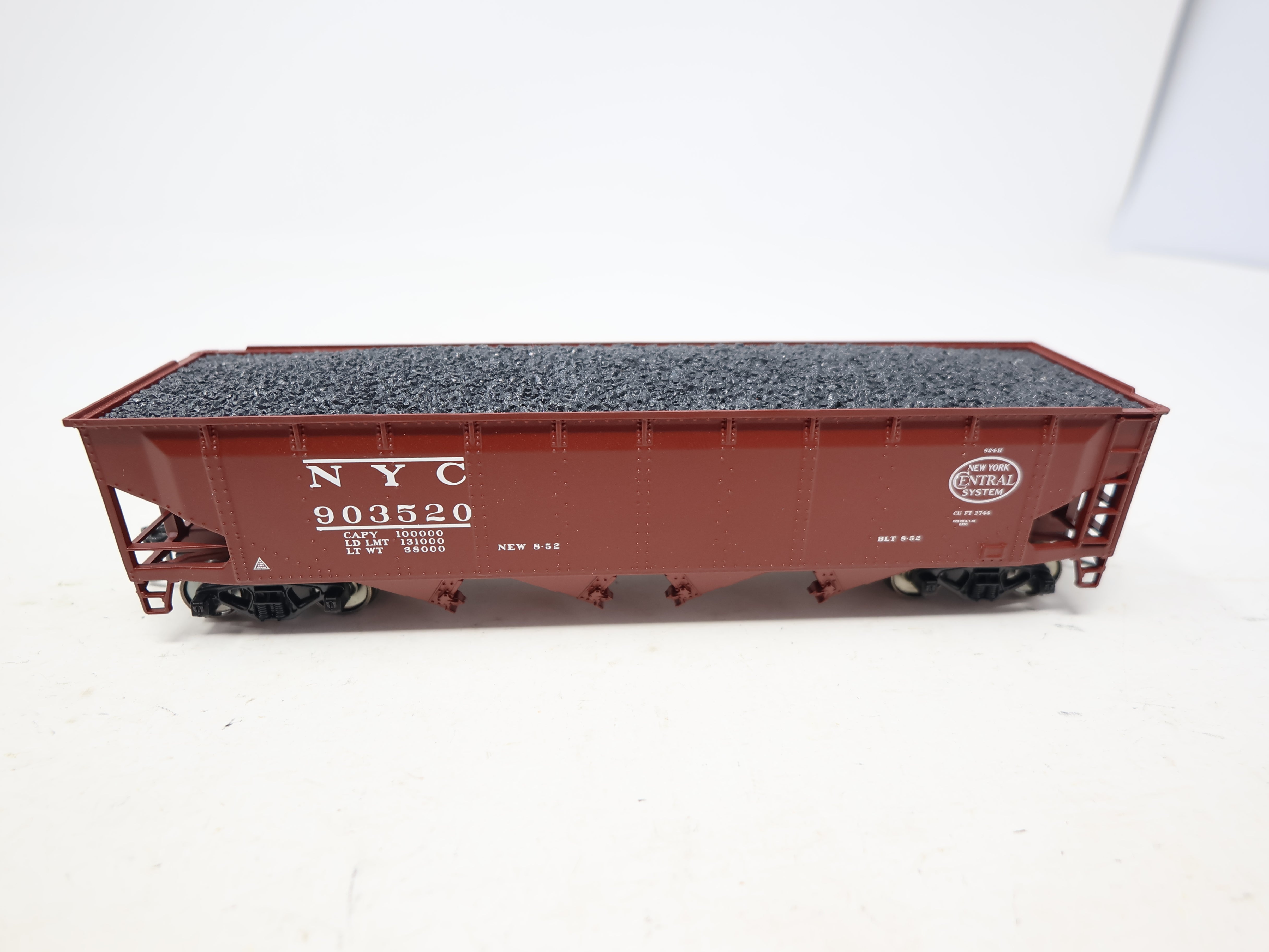 USED MTH 85-75026 HO Scale, 70T Quadruple Hopper Car, New York Central NYC #903520