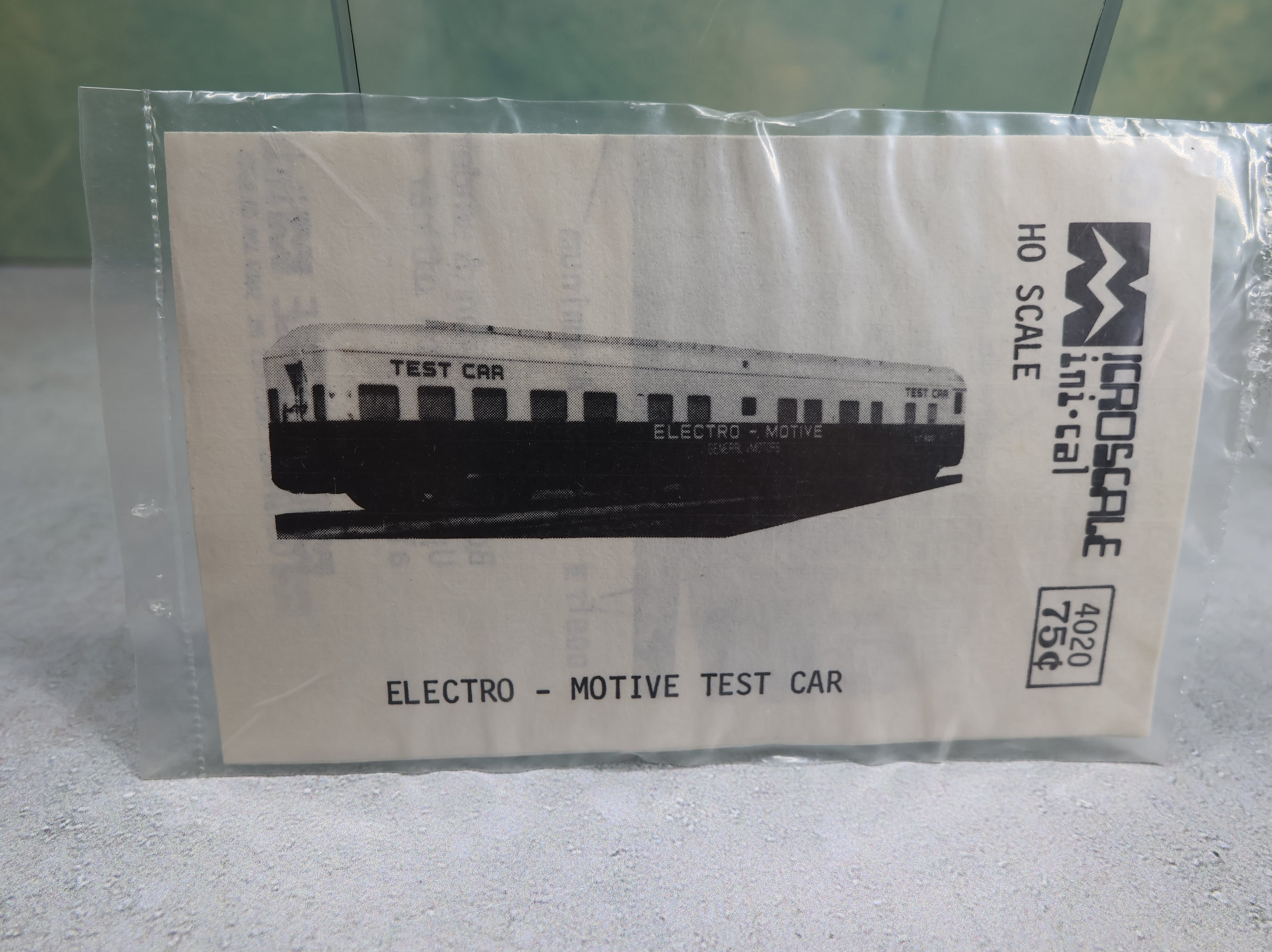 MICROSCALE 4020 HO Scale Electro Motive Test Car Decals