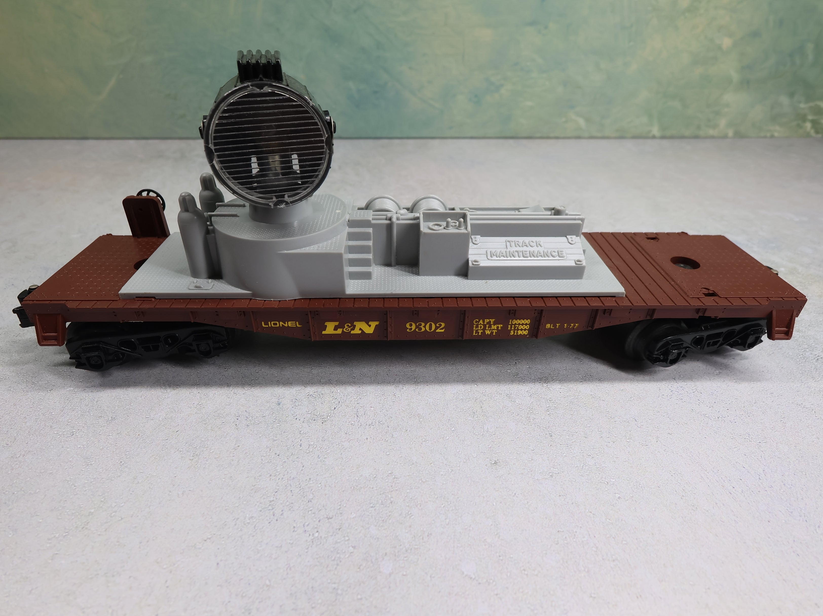 USED Lionel O Searchlight Car Louisville & Nashville L&N #9302