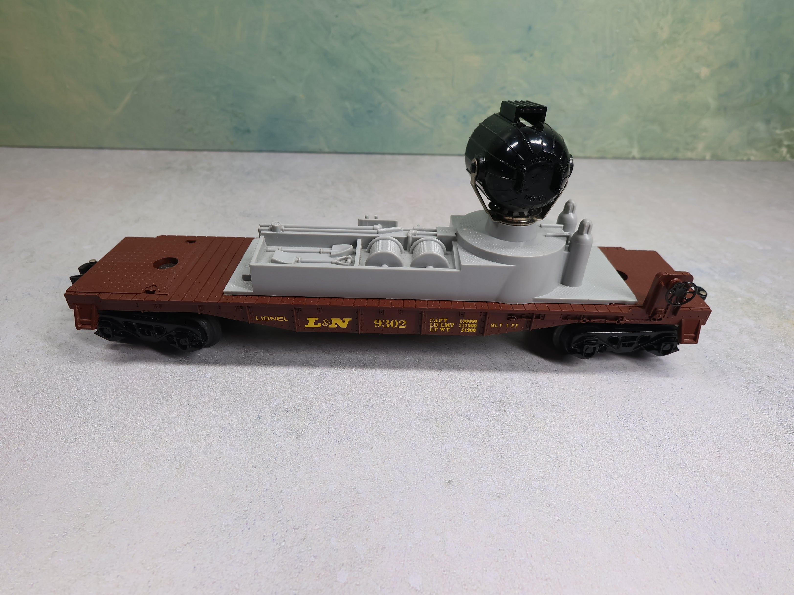 USED Lionel O Searchlight Car Louisville & Nashville L&N #9302