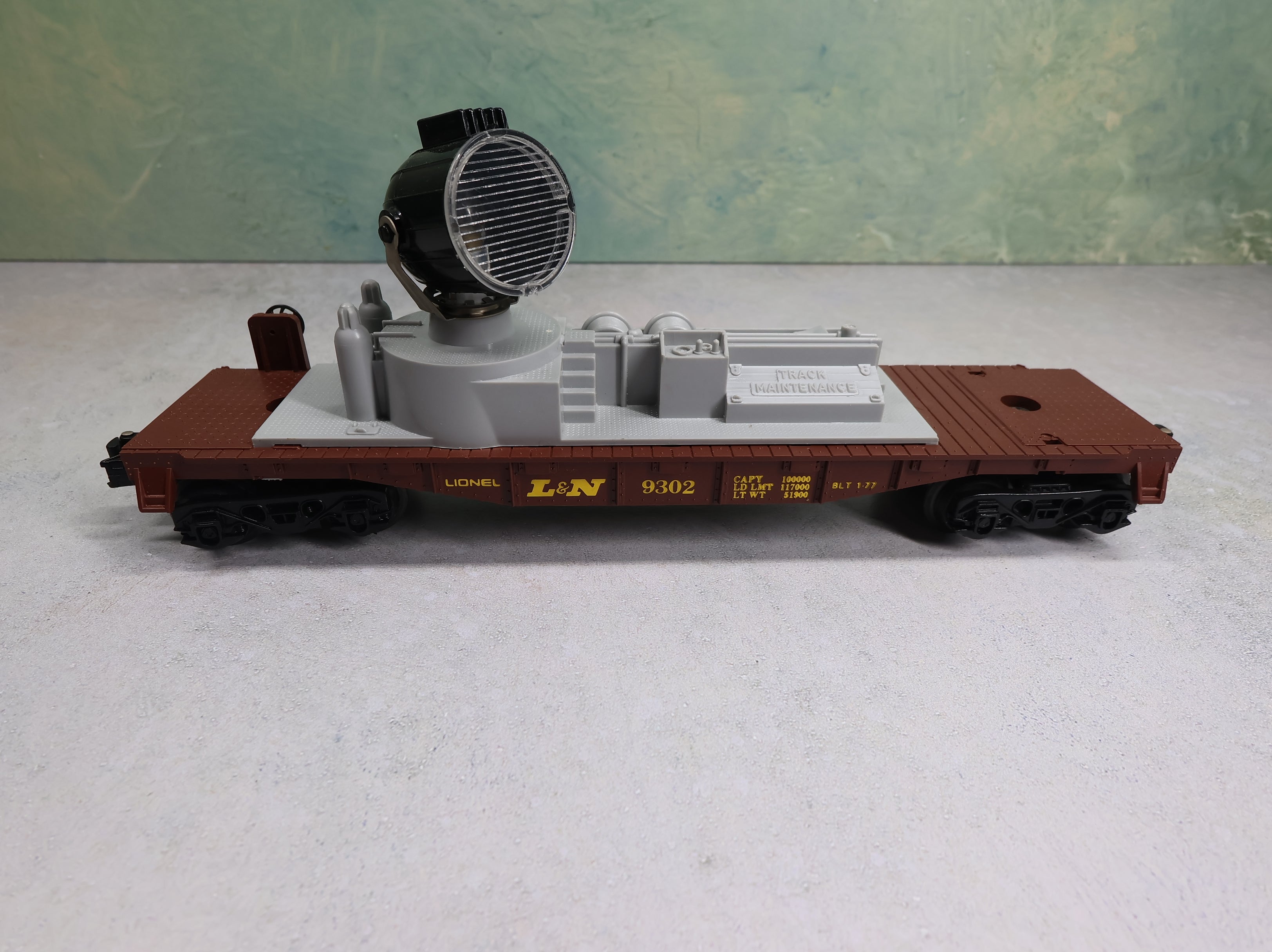 USED Lionel O Searchlight Car Louisville & Nashville L&N #9302