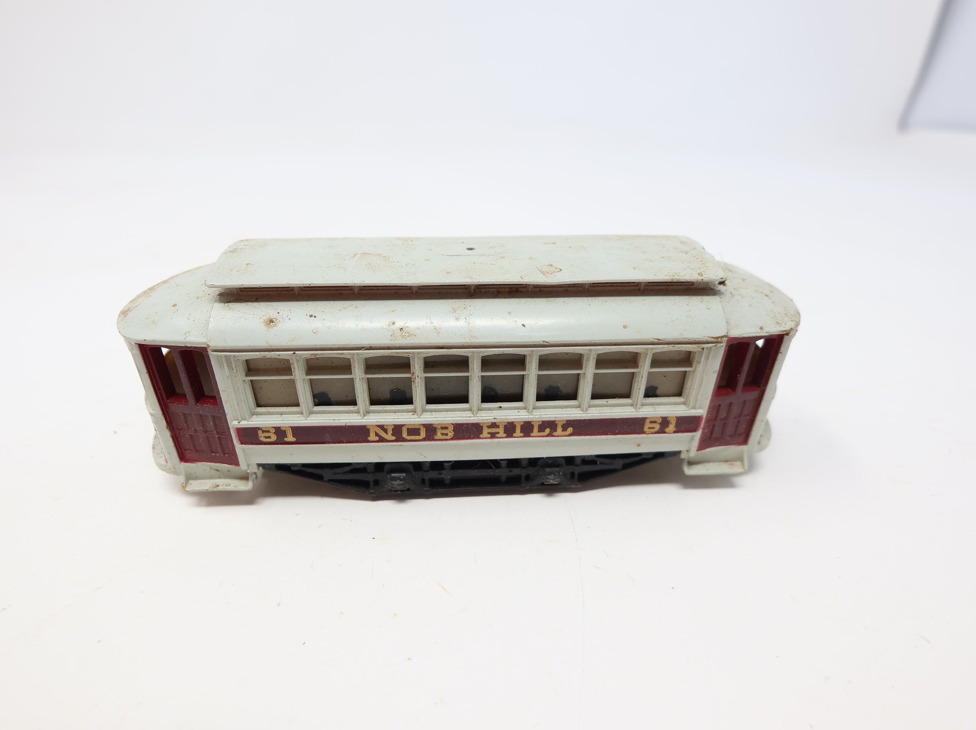 USED HO Scale Trolley Car Nob Hill #61 Parts/Repairs DC