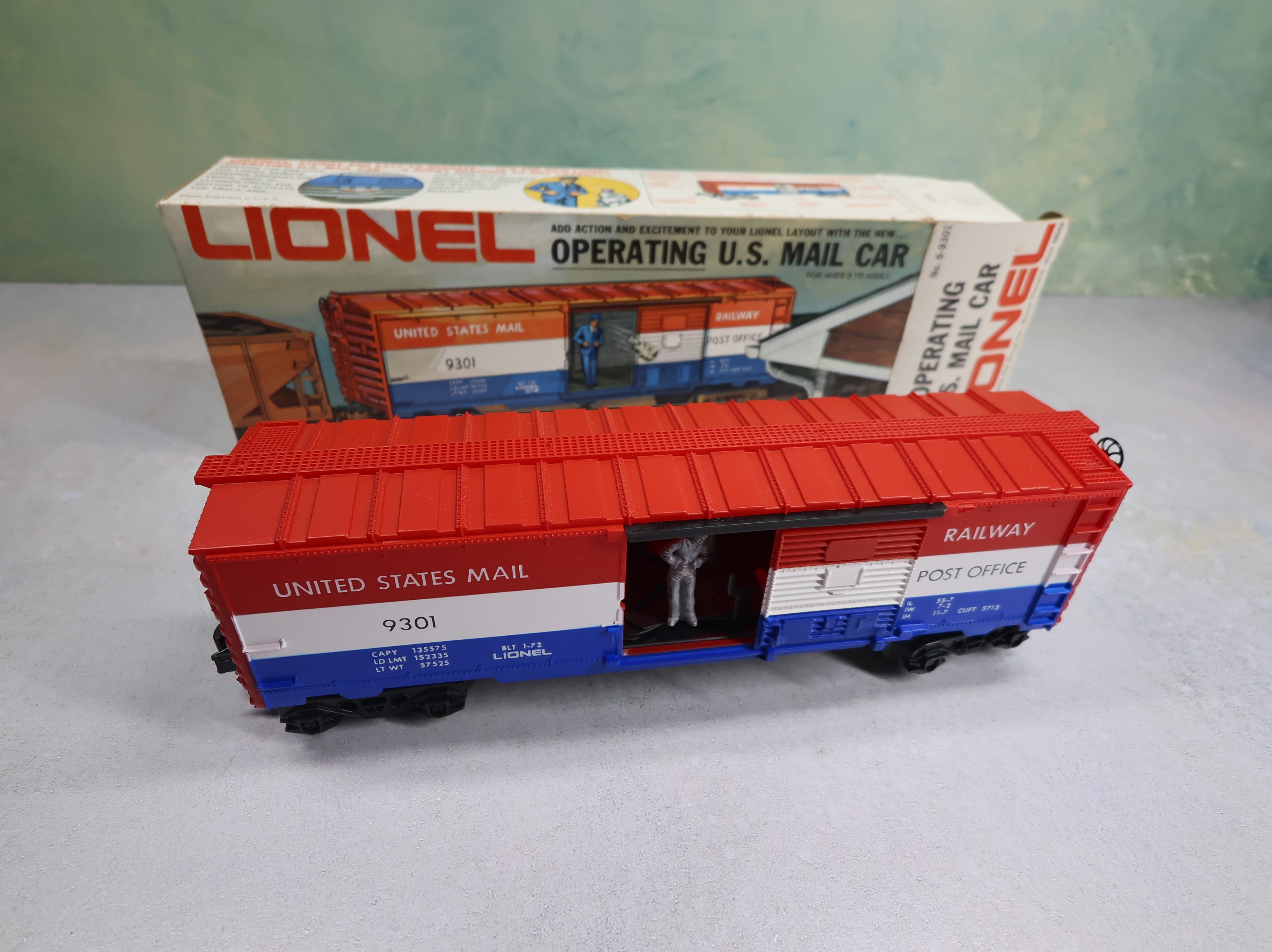 USED Lionel O Operating Mail Car United States Post Office #9301