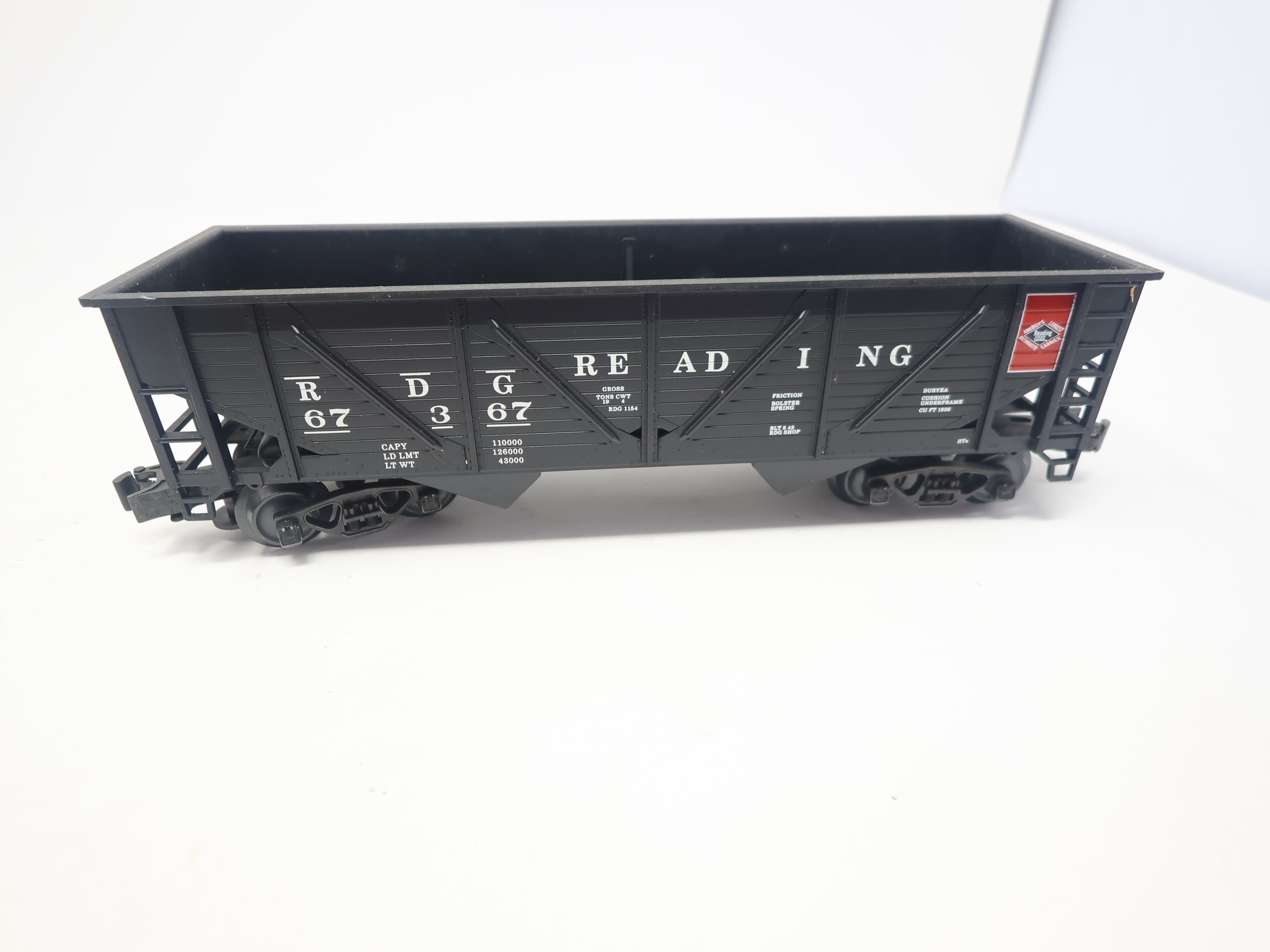 USED Weaver U16006LD O, 2 Bay Composite Hopper, Reading RDG #67367, 3 Rail