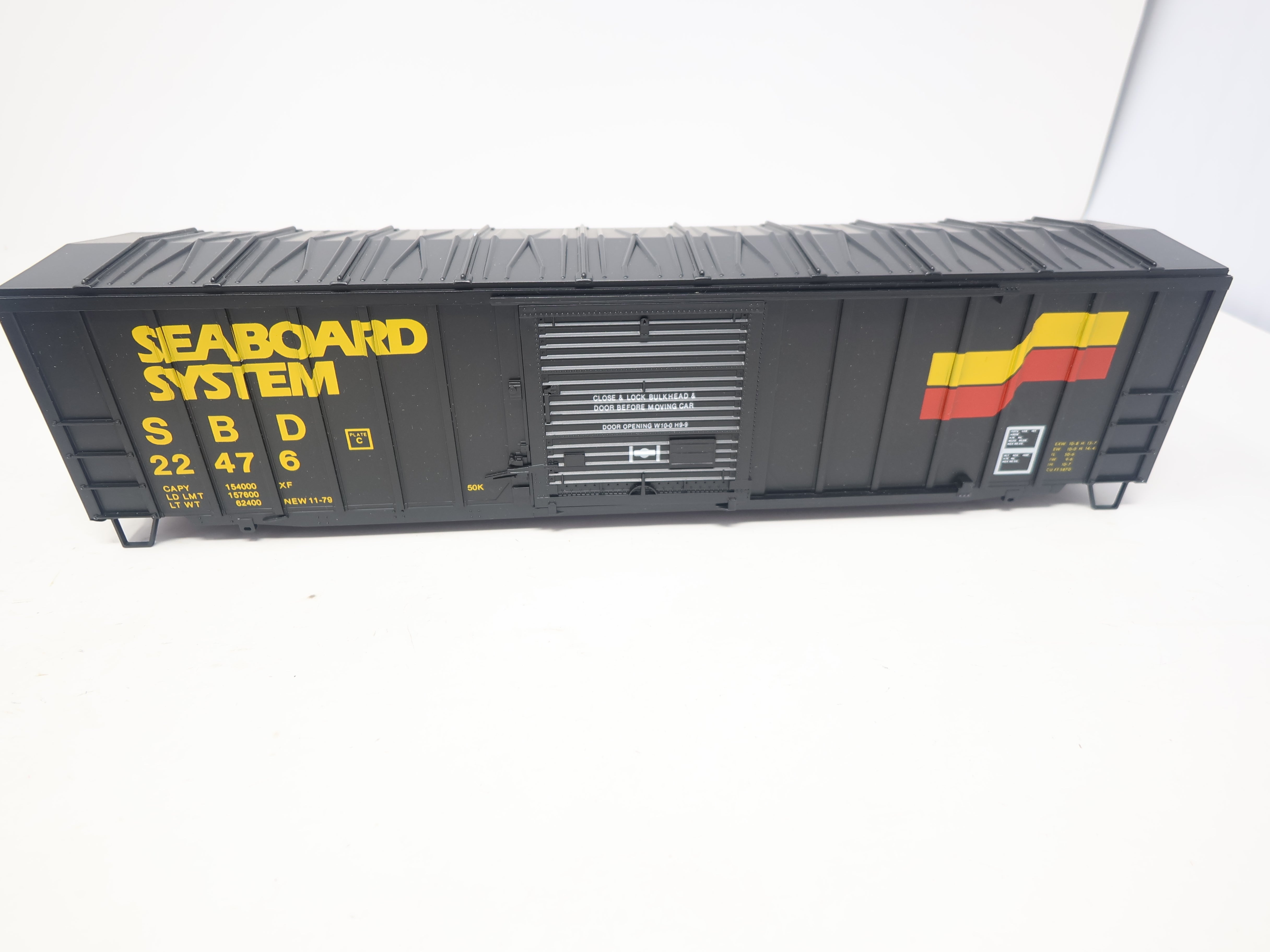 USED Weaver 2030 O, 50' Outside Braced Box Car, Seaboard SBD #22476, HI Rail