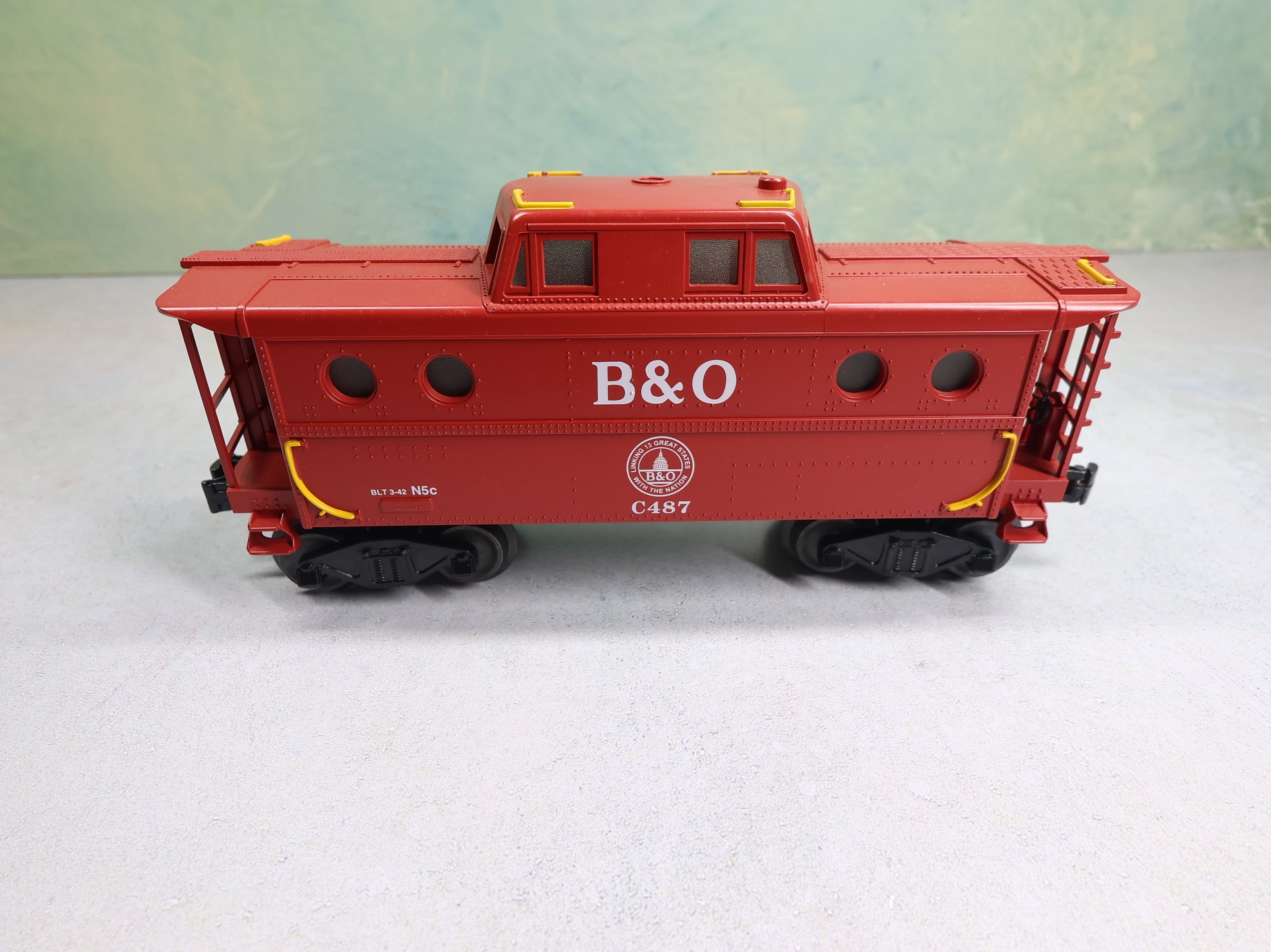 USED Williams 47703 O N5c Illuminated Caboose Baltimore and Ohio B&O #C487