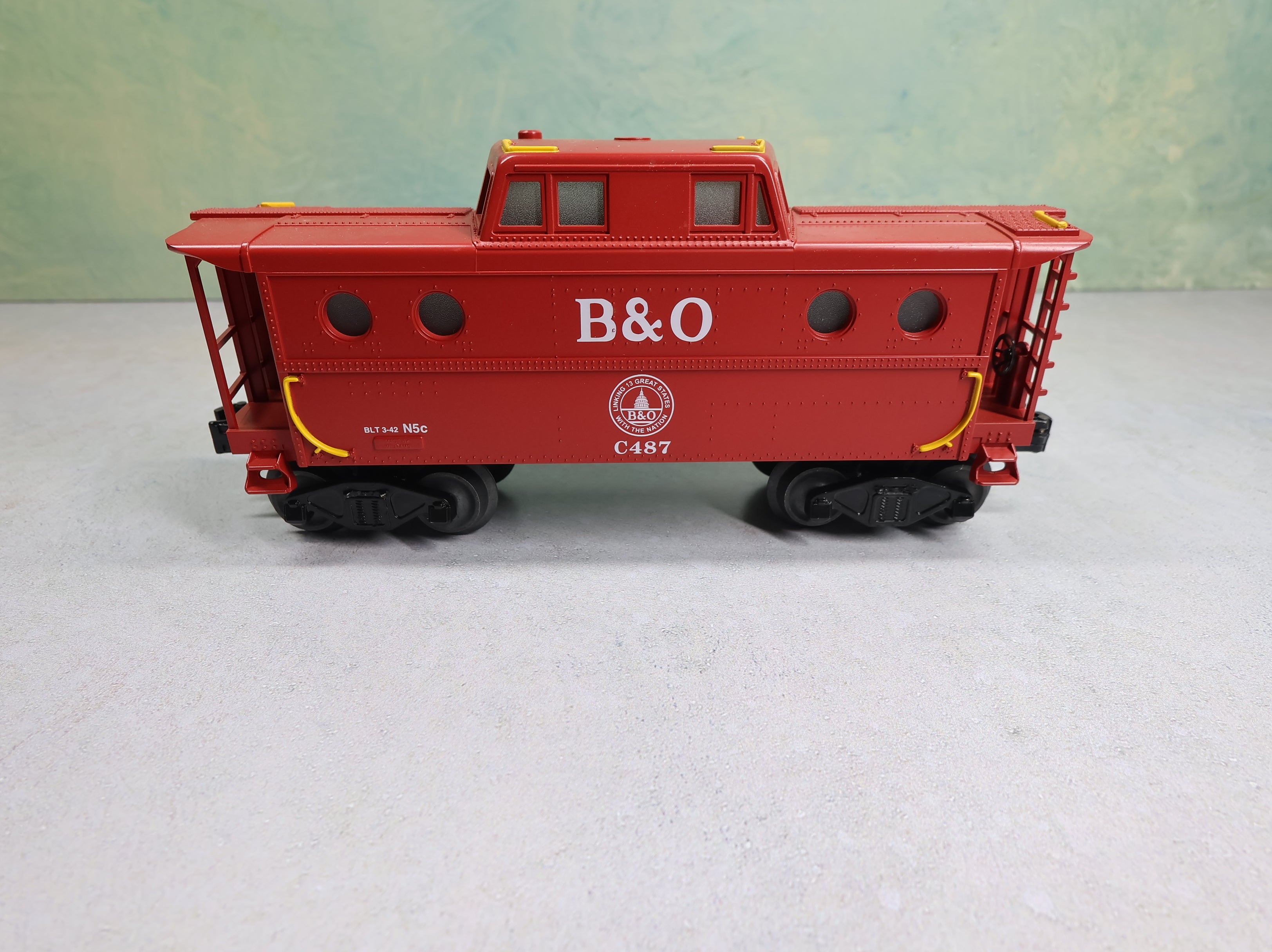 USED Williams 47703 O N5c Illuminated Caboose Baltimore and Ohio B&O #C487