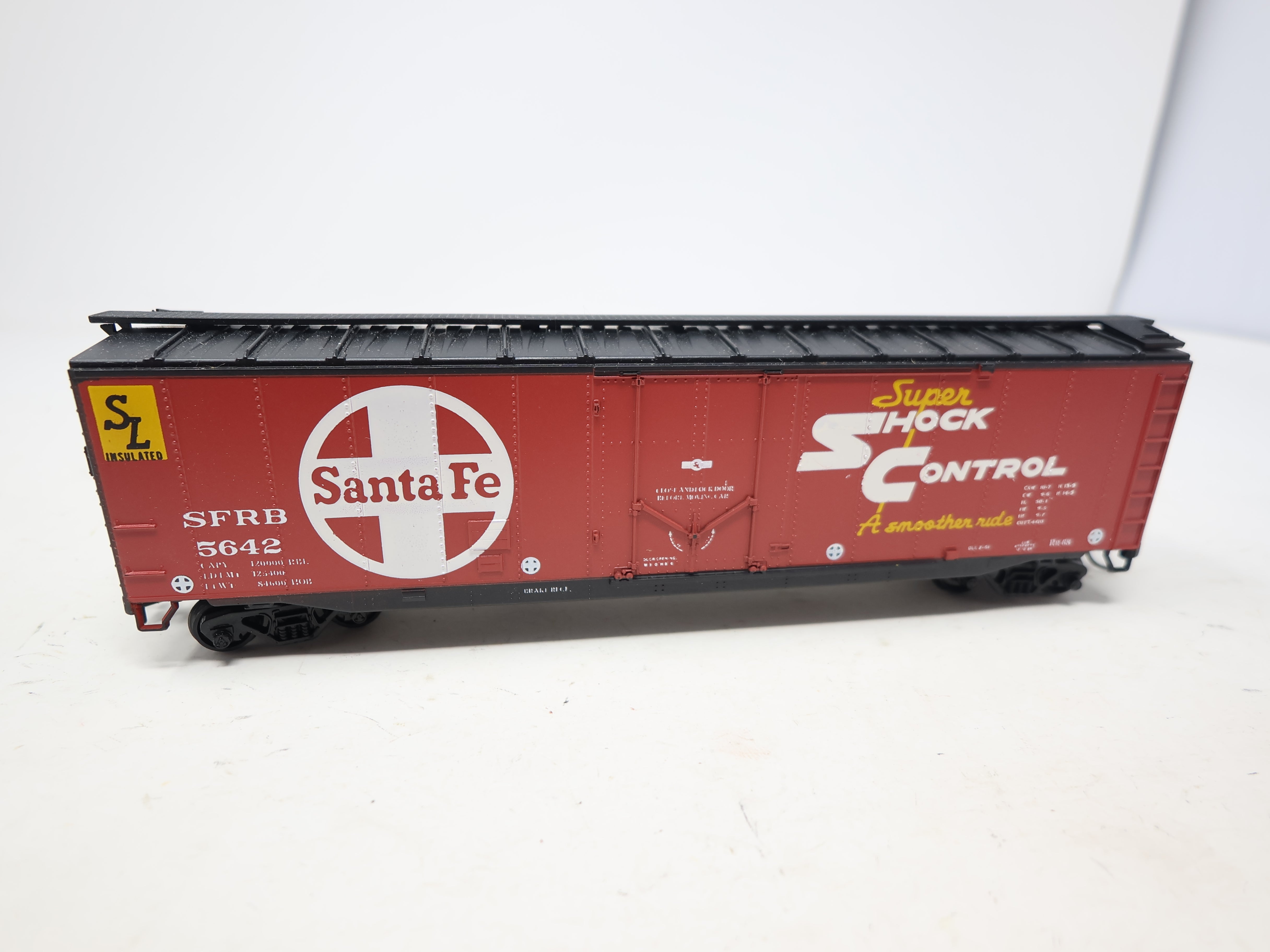 USED Athearn 1325 HO Scale, 50' PD Box Car, Santa Fe SFRB #5642