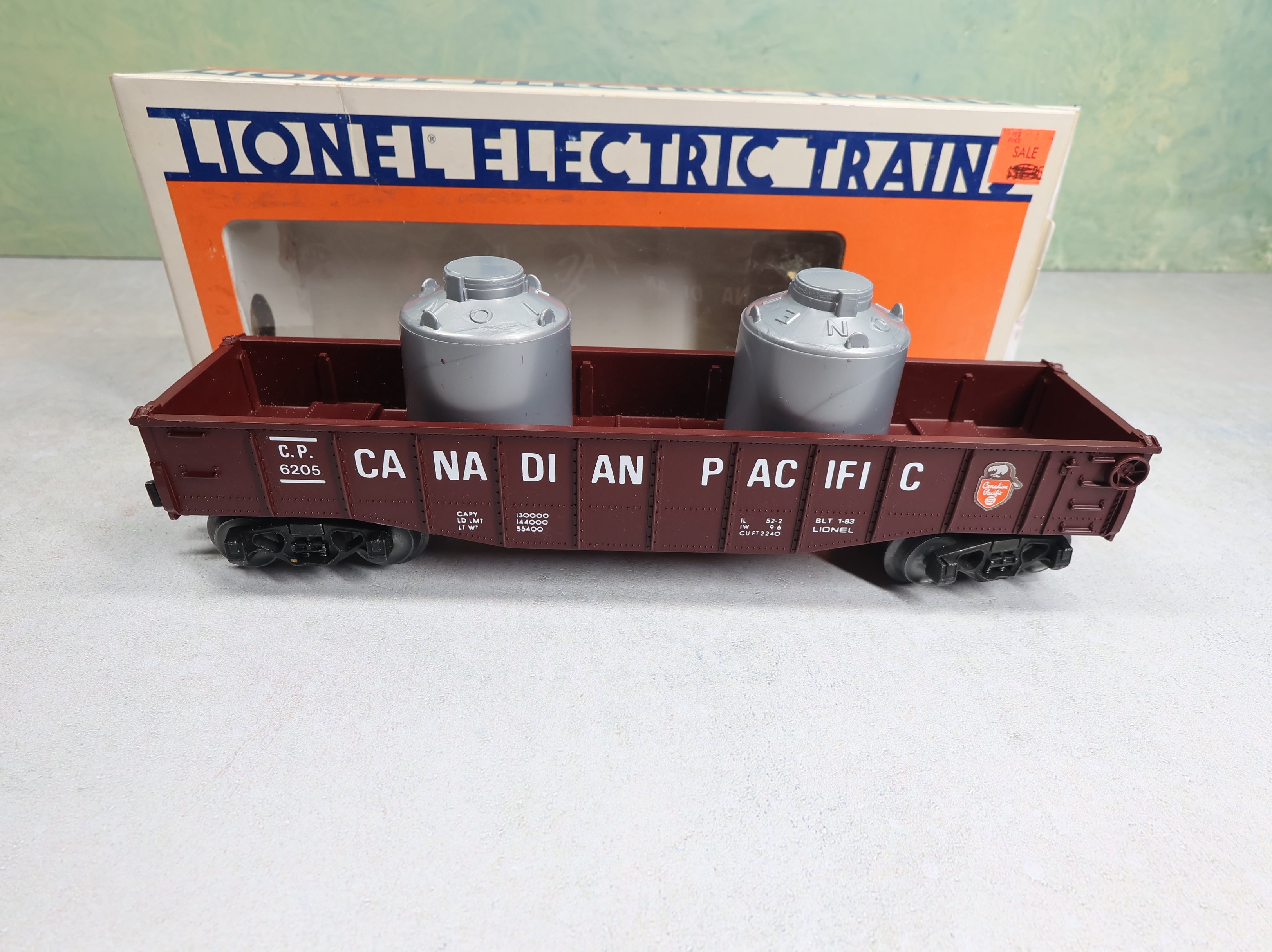 USED Lionel O Long Gondola Canadian Pacific CP #6205