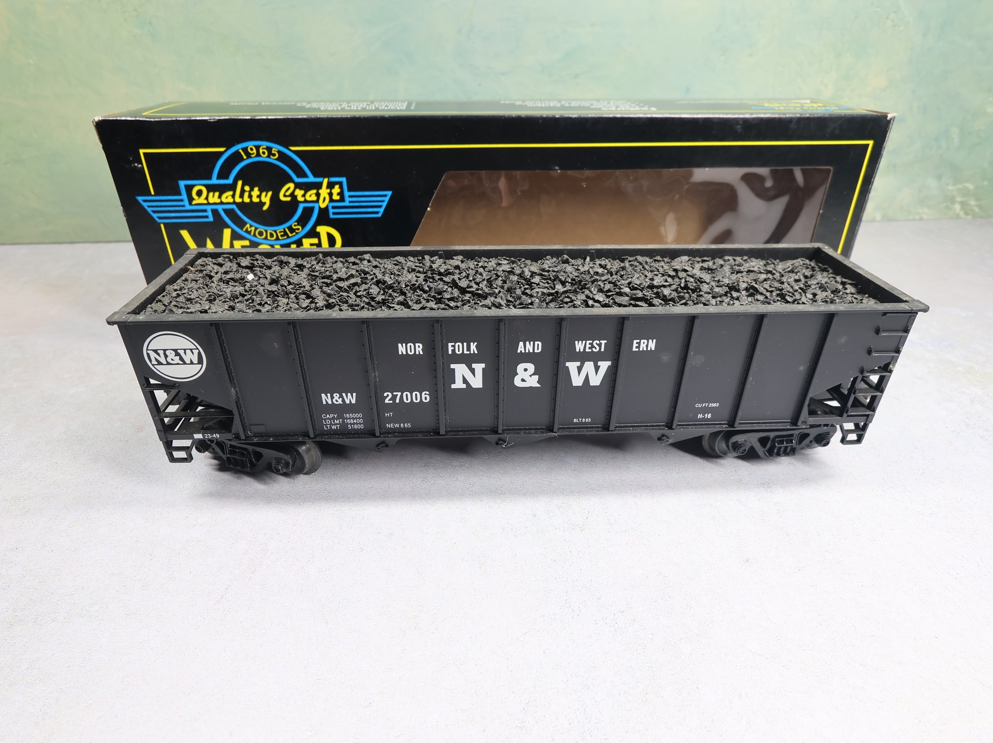 USED Weaver U18003L O 3 Bay 9 Panel Hopper Norfolk & Western N&W #27006