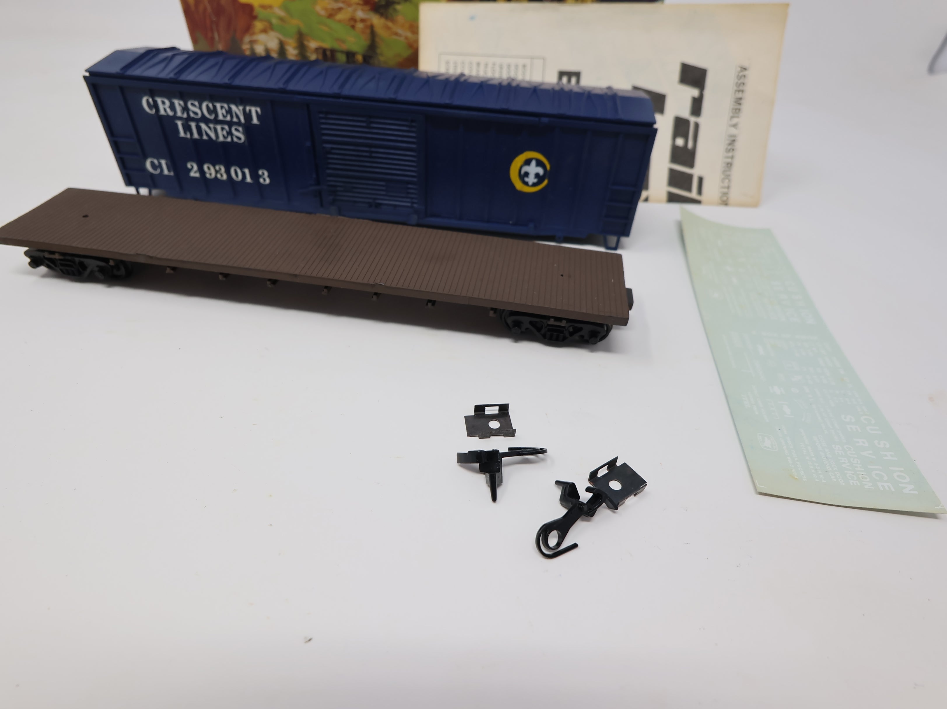 USED Athearn HO Scale 50' Railbox Box Car Crescent Lines CL #293013 Decal KIT