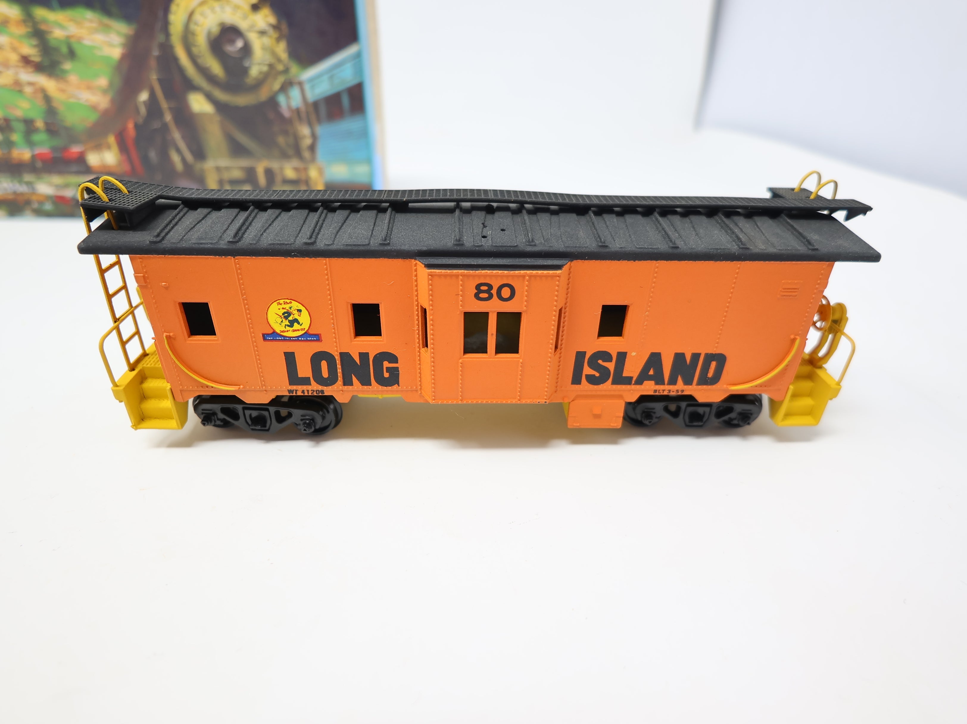 USED Athearn HO Scale Rare Bay Window Caboose Long Island Rail Road #80 Gold Spike Hobbies Custom