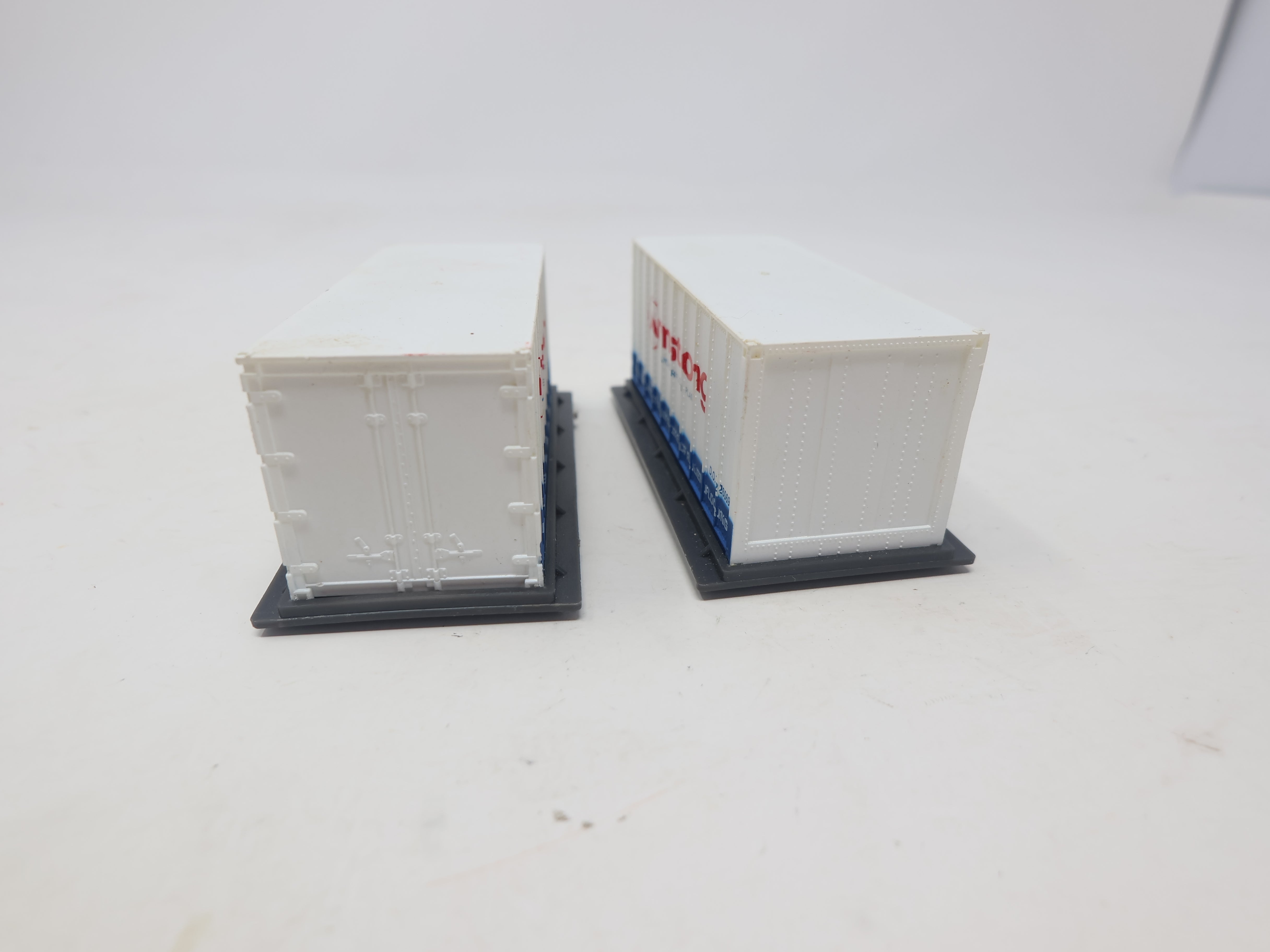 USED HO Scale, Two 20' Container Loads for Flat Car, Amrstrong Flooring