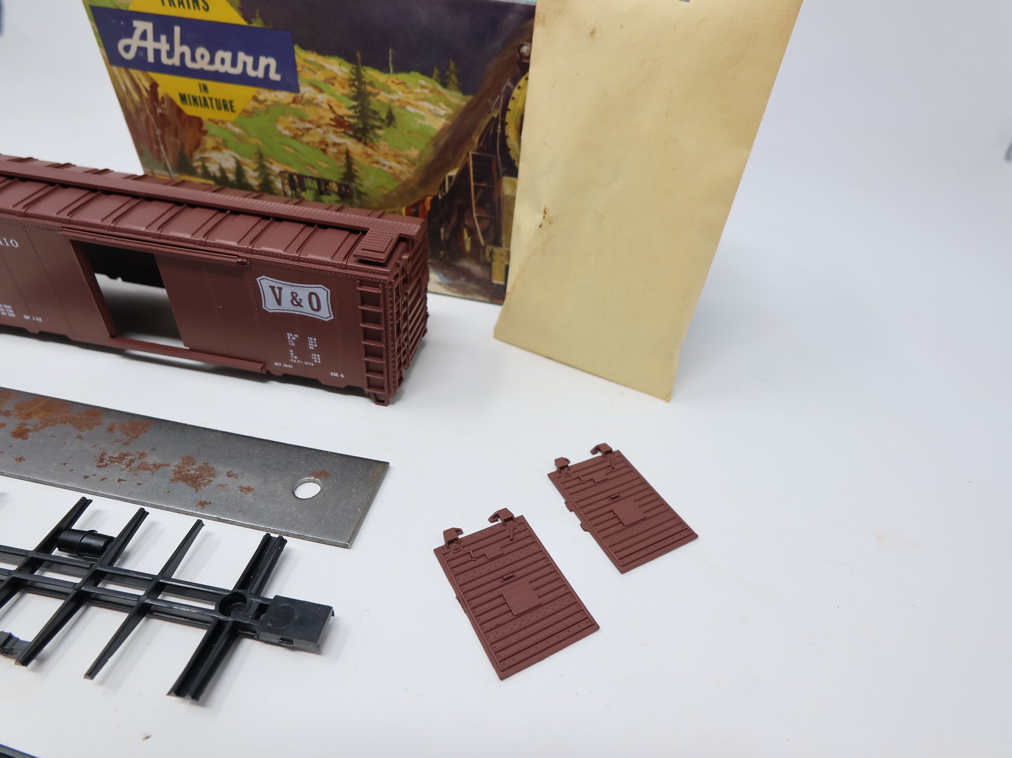 USED Athearn HO Scale 40' Steel Box Car Virginian & Ohio V&O #3022 KIT